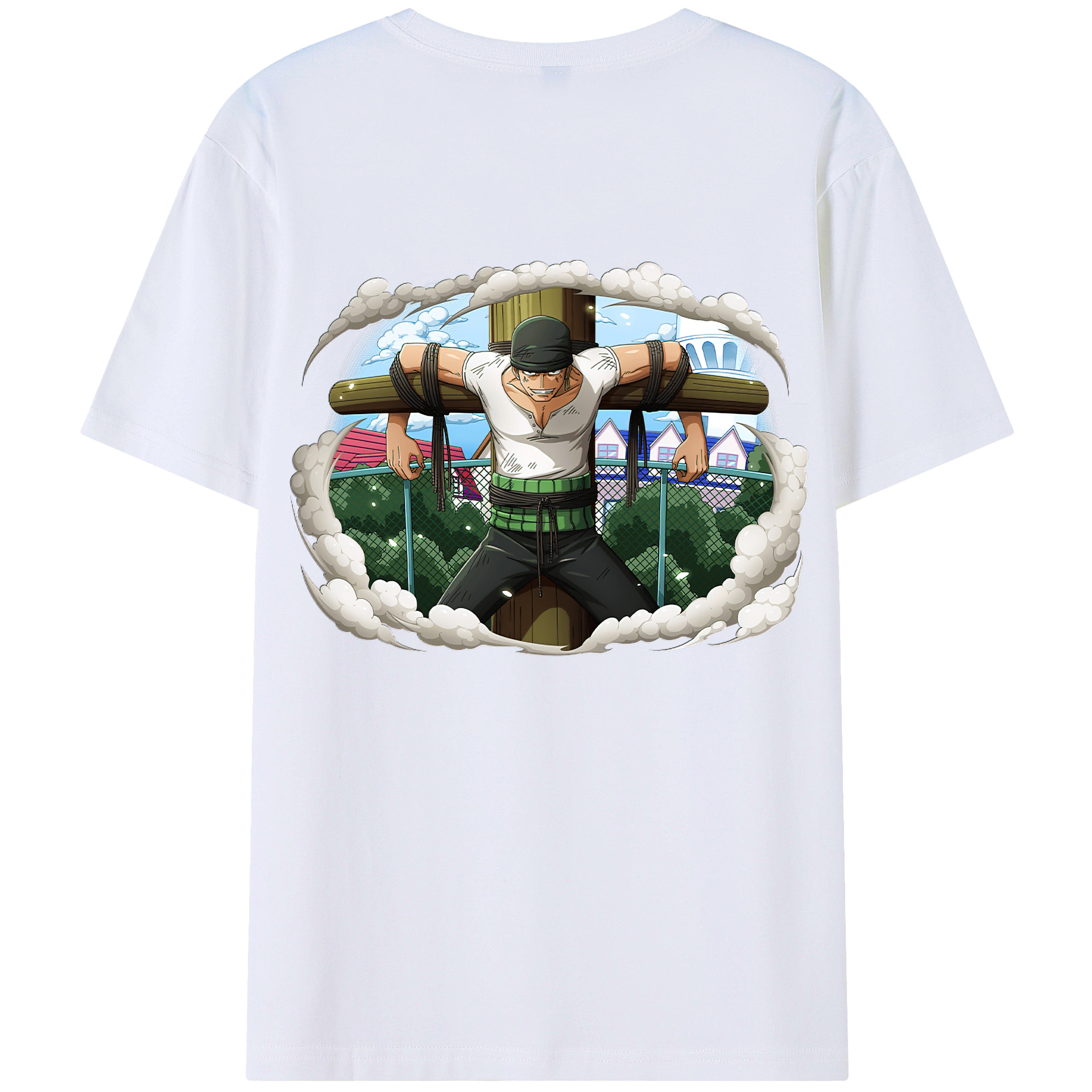 ワンピース ロロノア・ゾロ ONE PIECE Roronoa Zoro レディース半袖Tシャツ(バックプリント)