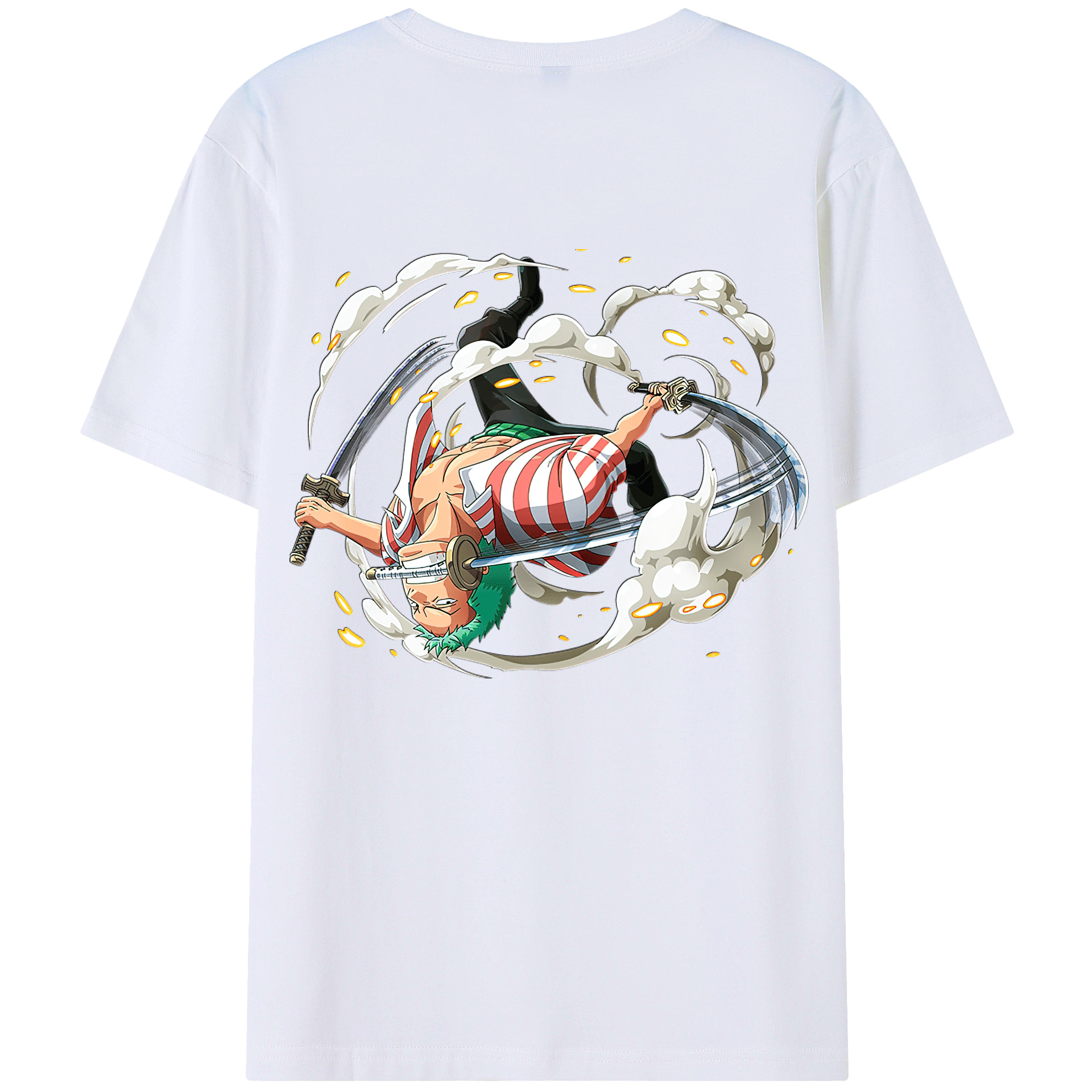 ワンピース ロロノア・ゾロ ONE PIECE Roronoa Zoro レディース半袖Tシャツ(バックプリント)