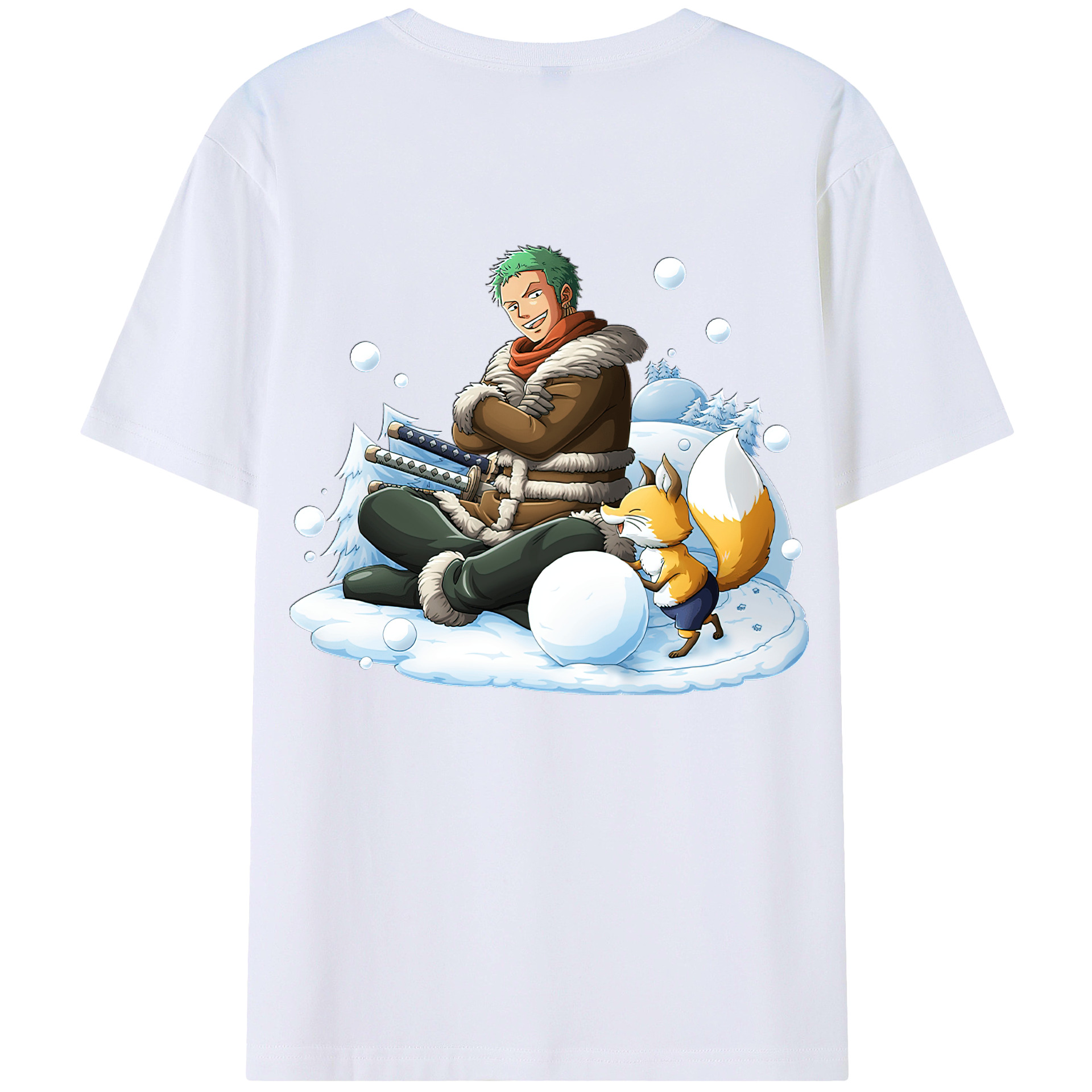 ワンピース ロロノア・ゾロ ONE PIECE Roronoa Zoro レディース半袖Tシャツ(バックプリント)