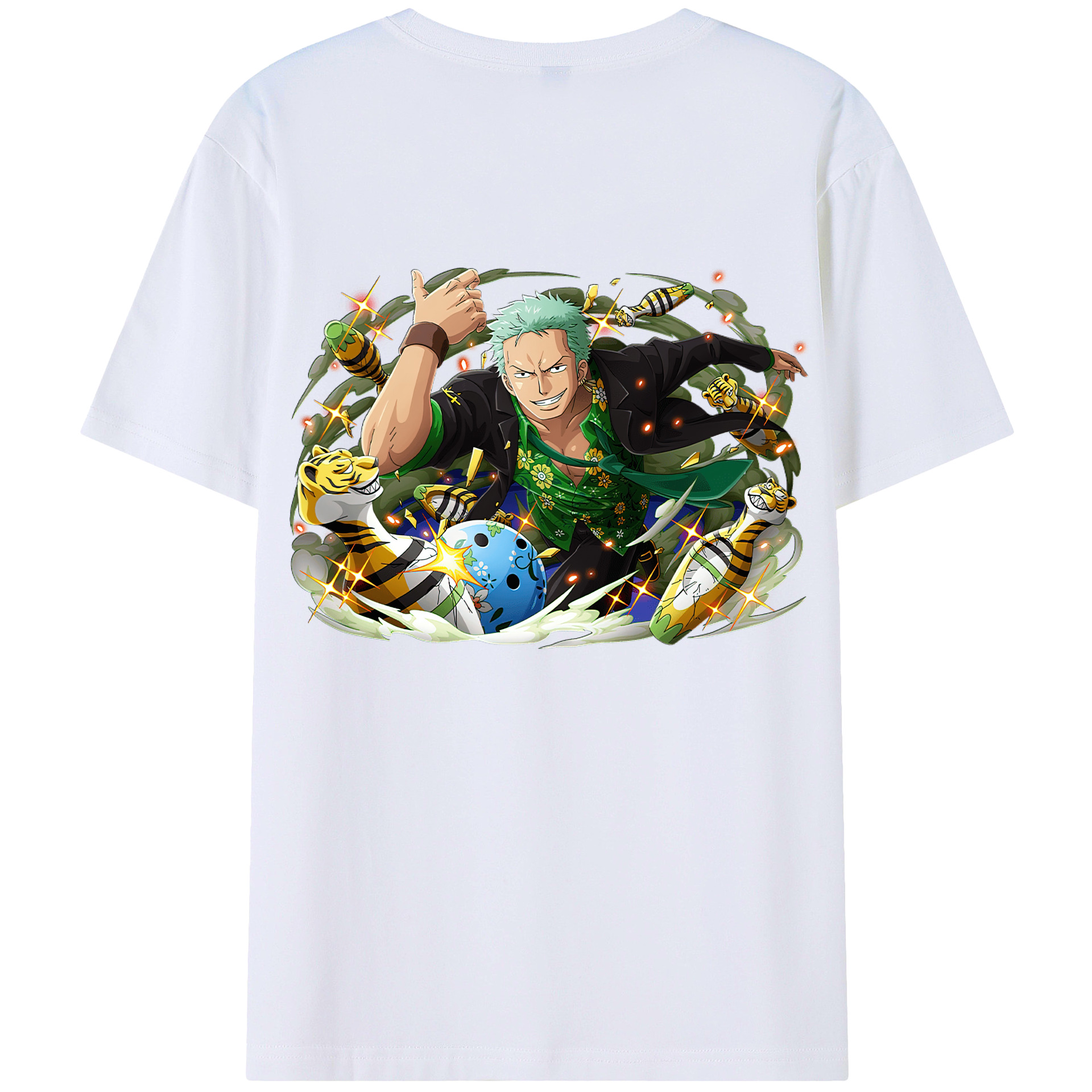 ワンピース ロロノア・ゾロ ONE PIECE Roronoa Zoro レディース半袖Tシャツ(バックプリント)
