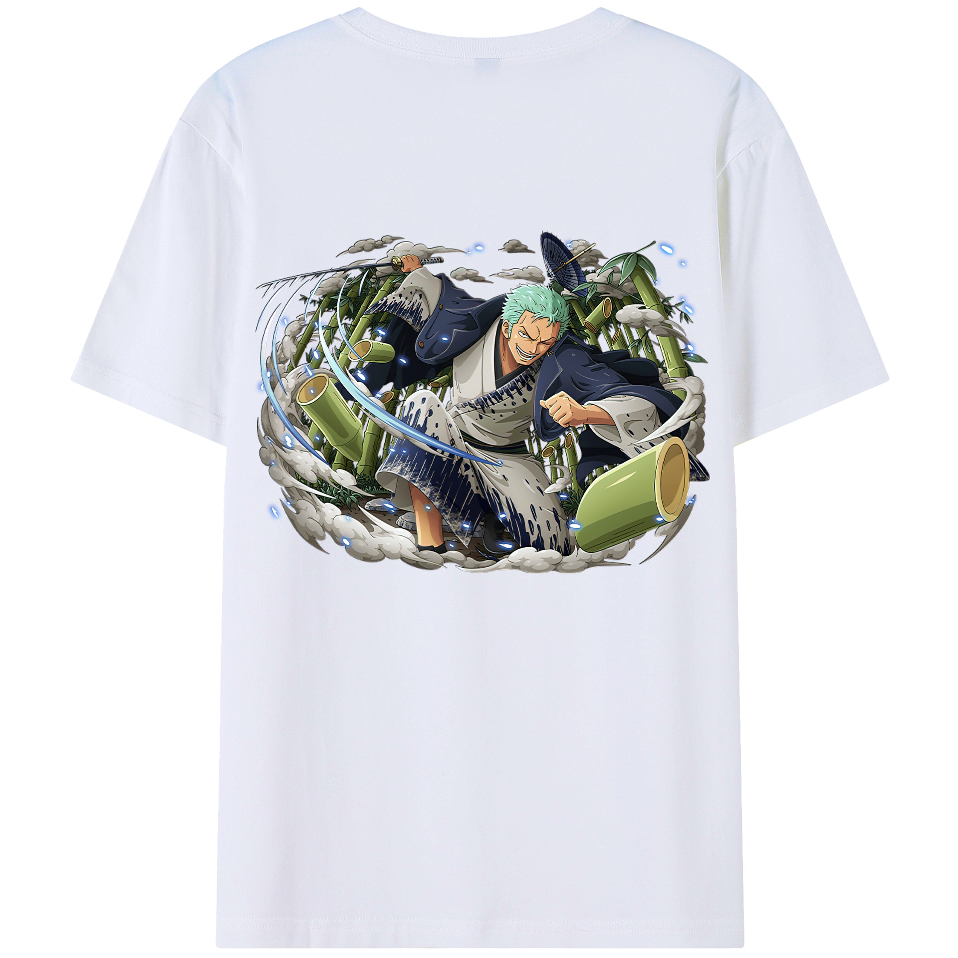 ワンピース ロロノア・ゾロ ONE PIECE Roronoa Zoro レディース半袖Tシャツ(バックプリント)