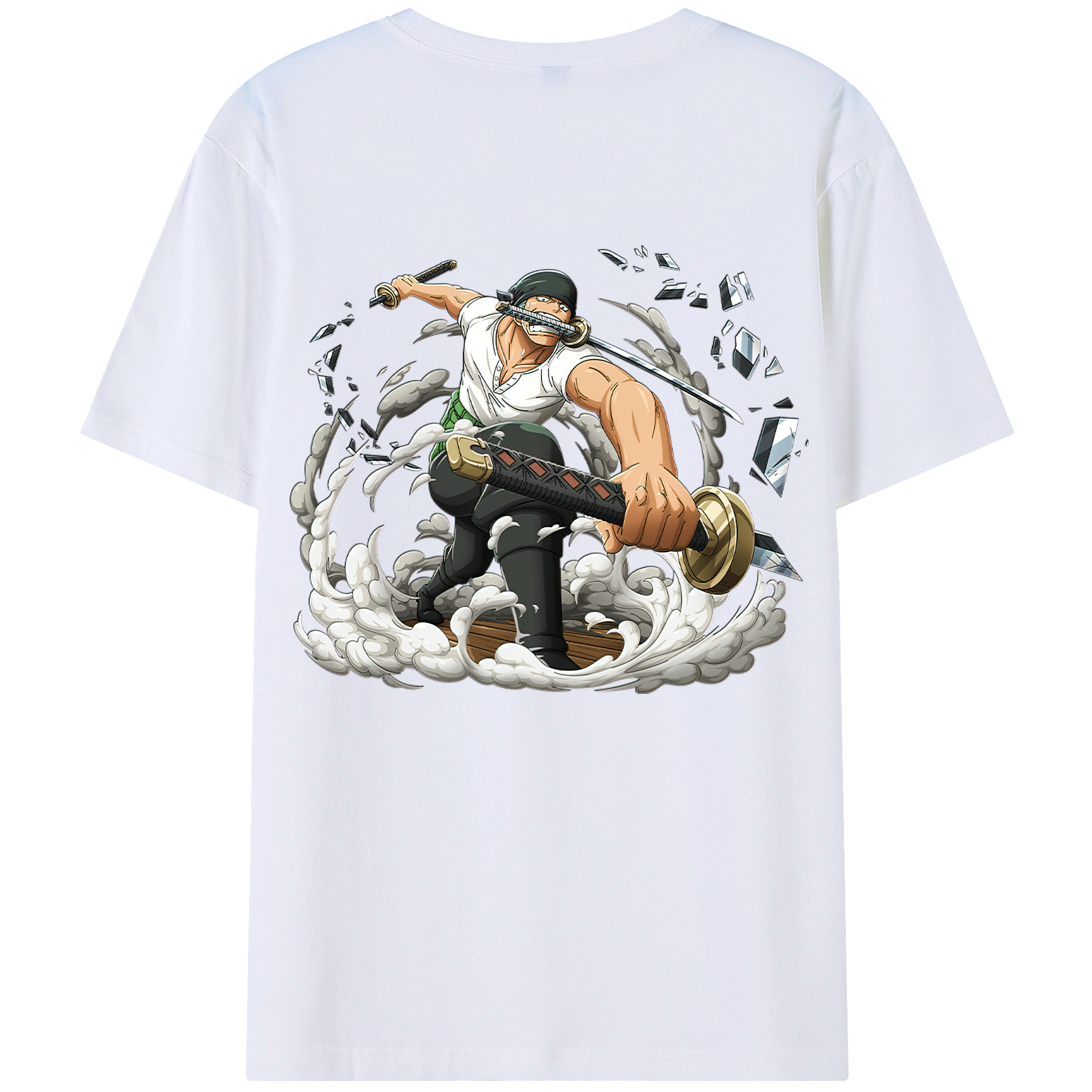 ワンピース ロロノア・ゾロ ONE PIECE Roronoa Zoro レディース半袖Tシャツ(バックプリント)