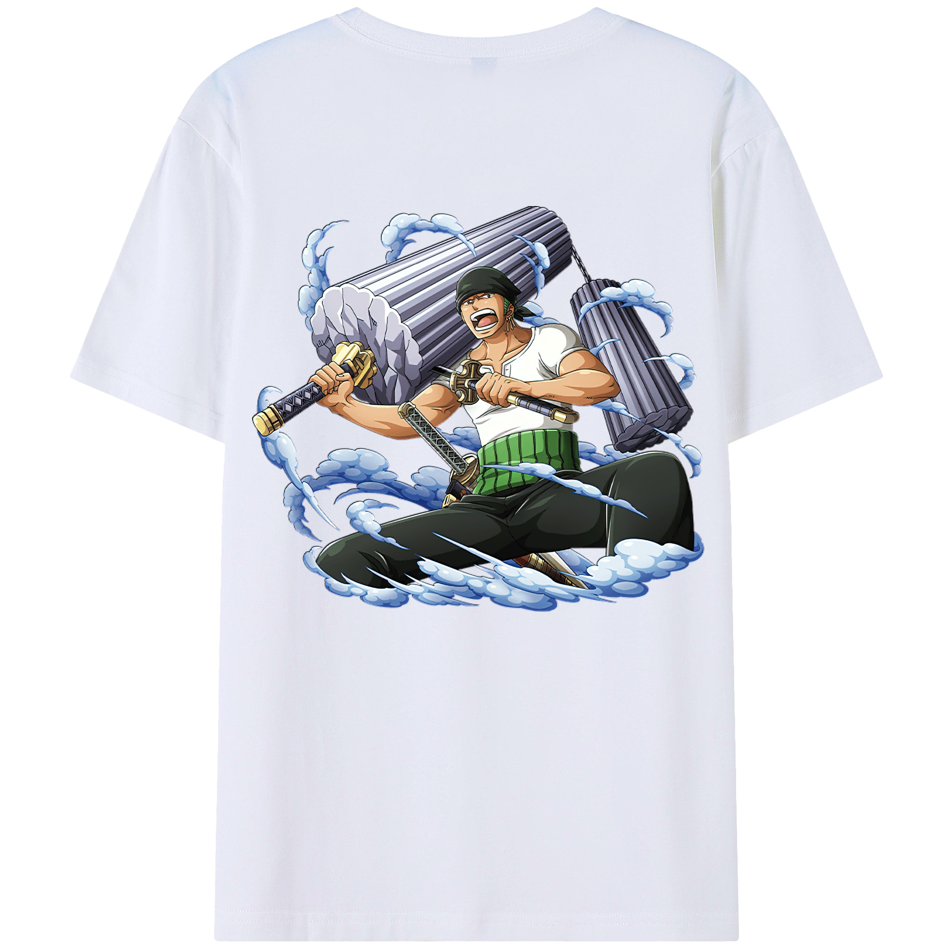 ワンピース ロロノア・ゾロ ONE PIECE Roronoa Zoro レディース半袖Tシャツ(バックプリント)