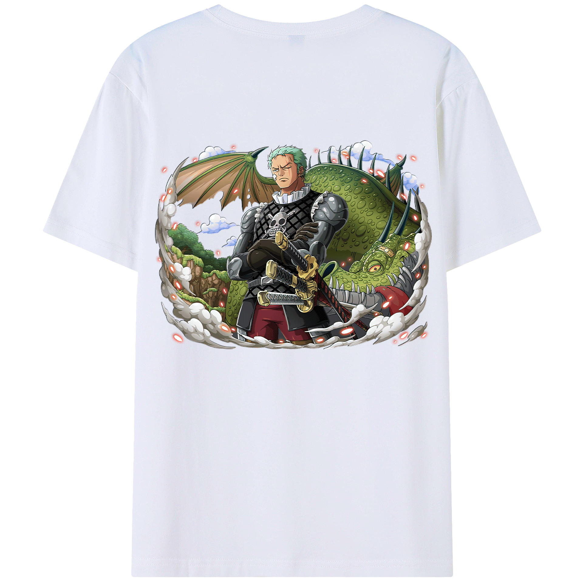ワンピース ロロノア・ゾロ ONE PIECE Roronoa Zoro レディース半袖Tシャツ(バックプリント)