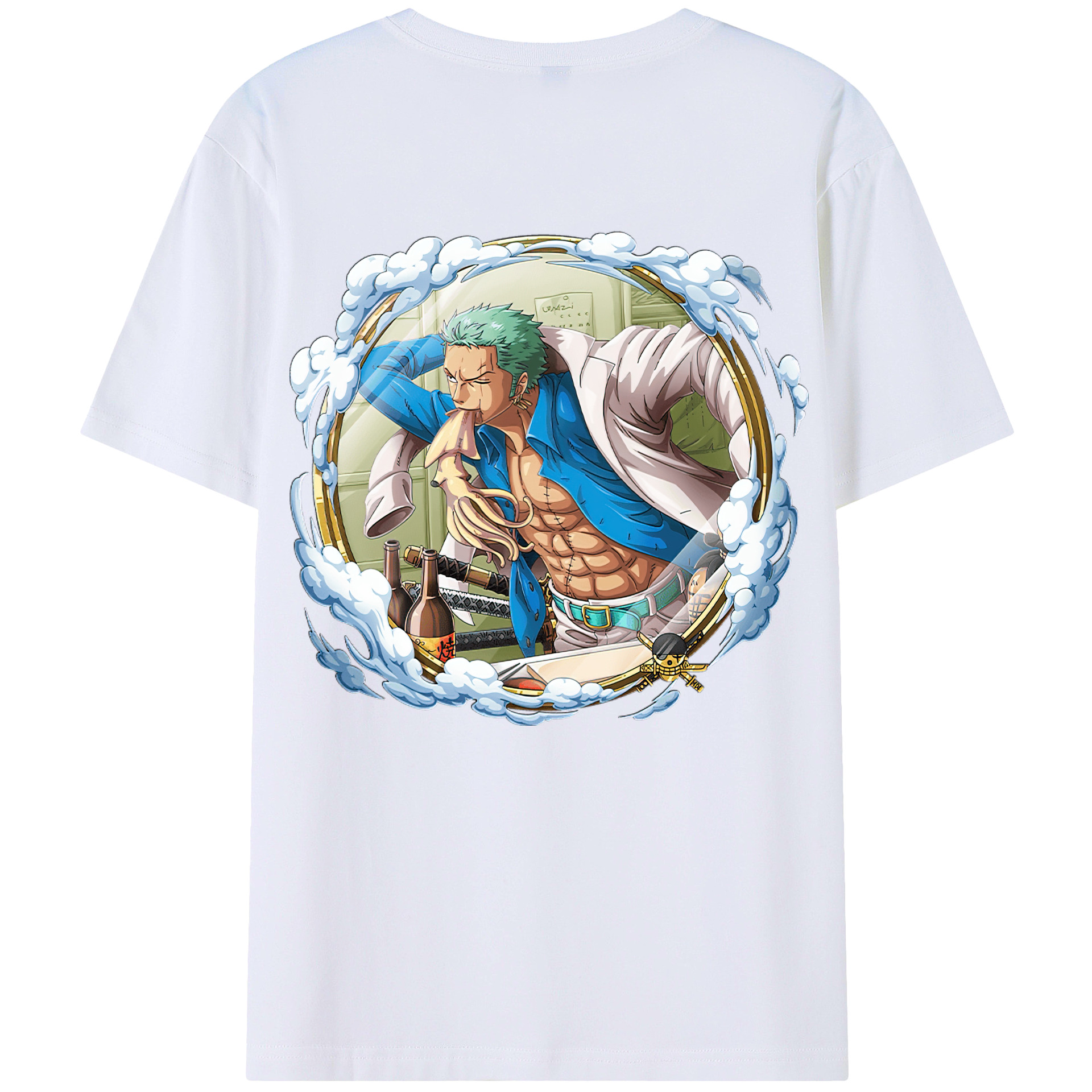 ワンピース ロロノア・ゾロ ONE PIECE Roronoa Zoro レディース半袖Tシャツ(バックプリント)
