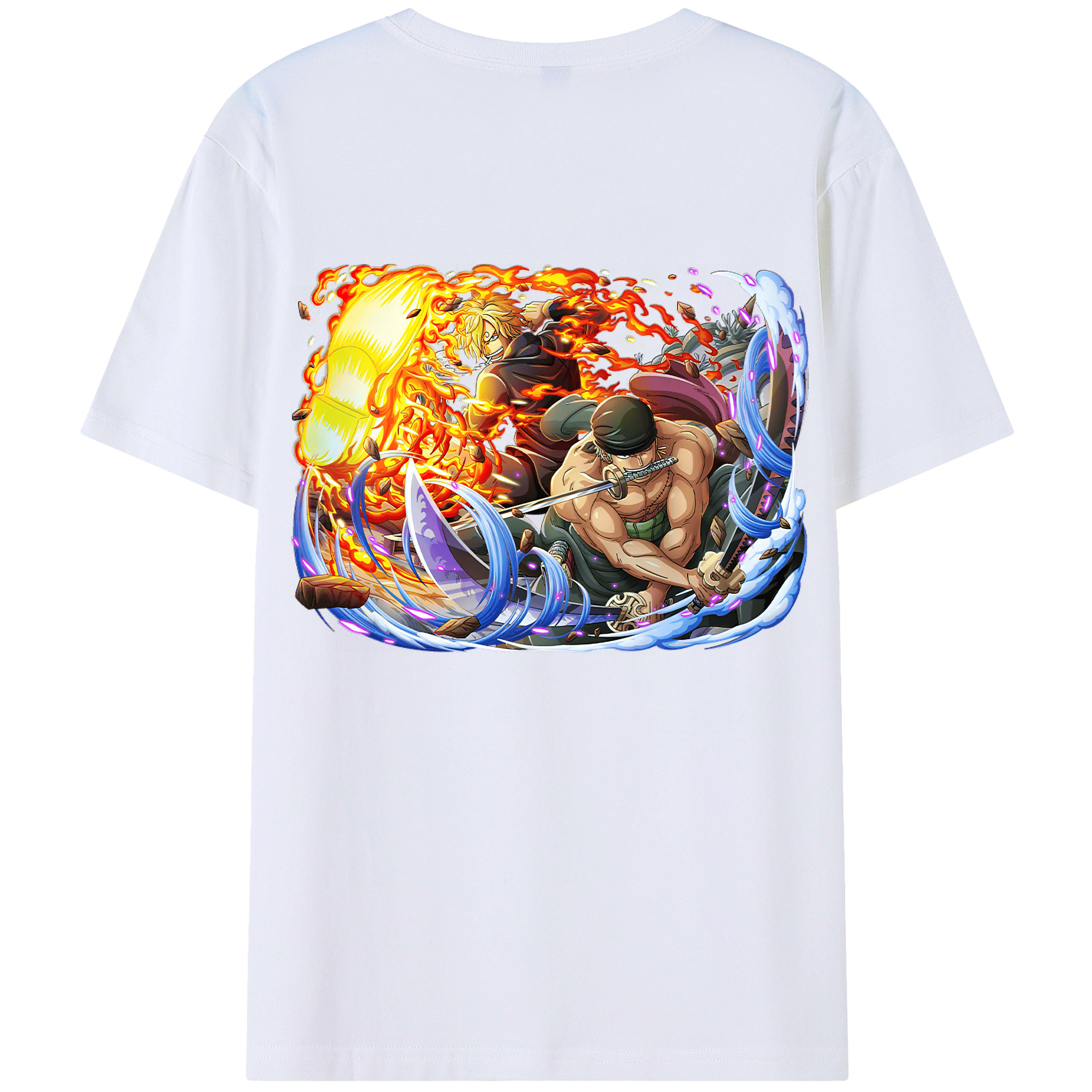 ワンピース ロロノア・ゾロ ONE PIECE Roronoa Zoro レディース半袖Tシャツ(バックプリント)