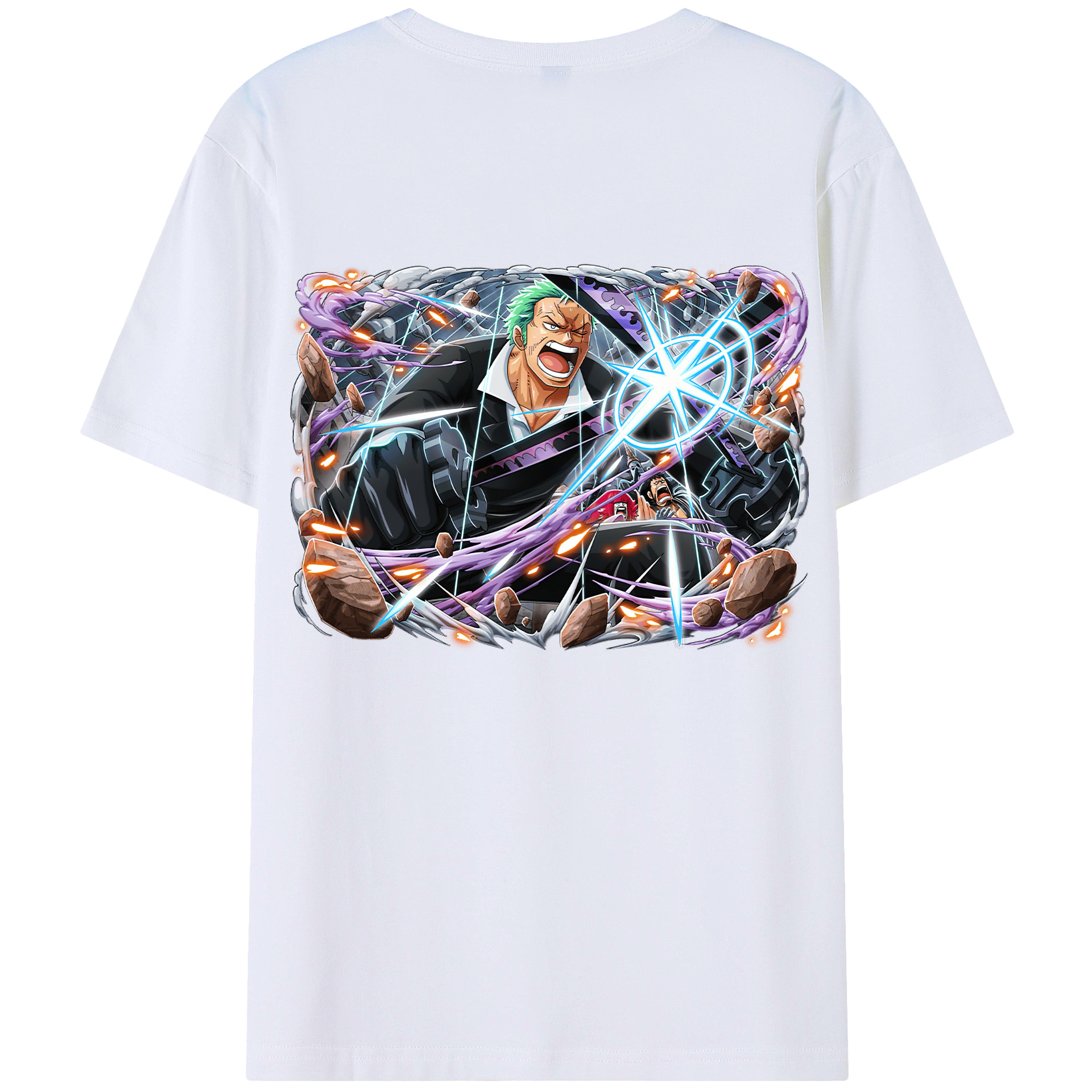 ワンピース ロロノア・ゾロ ONE PIECE Roronoa Zoro レディース半袖Tシャツ(バックプリント)