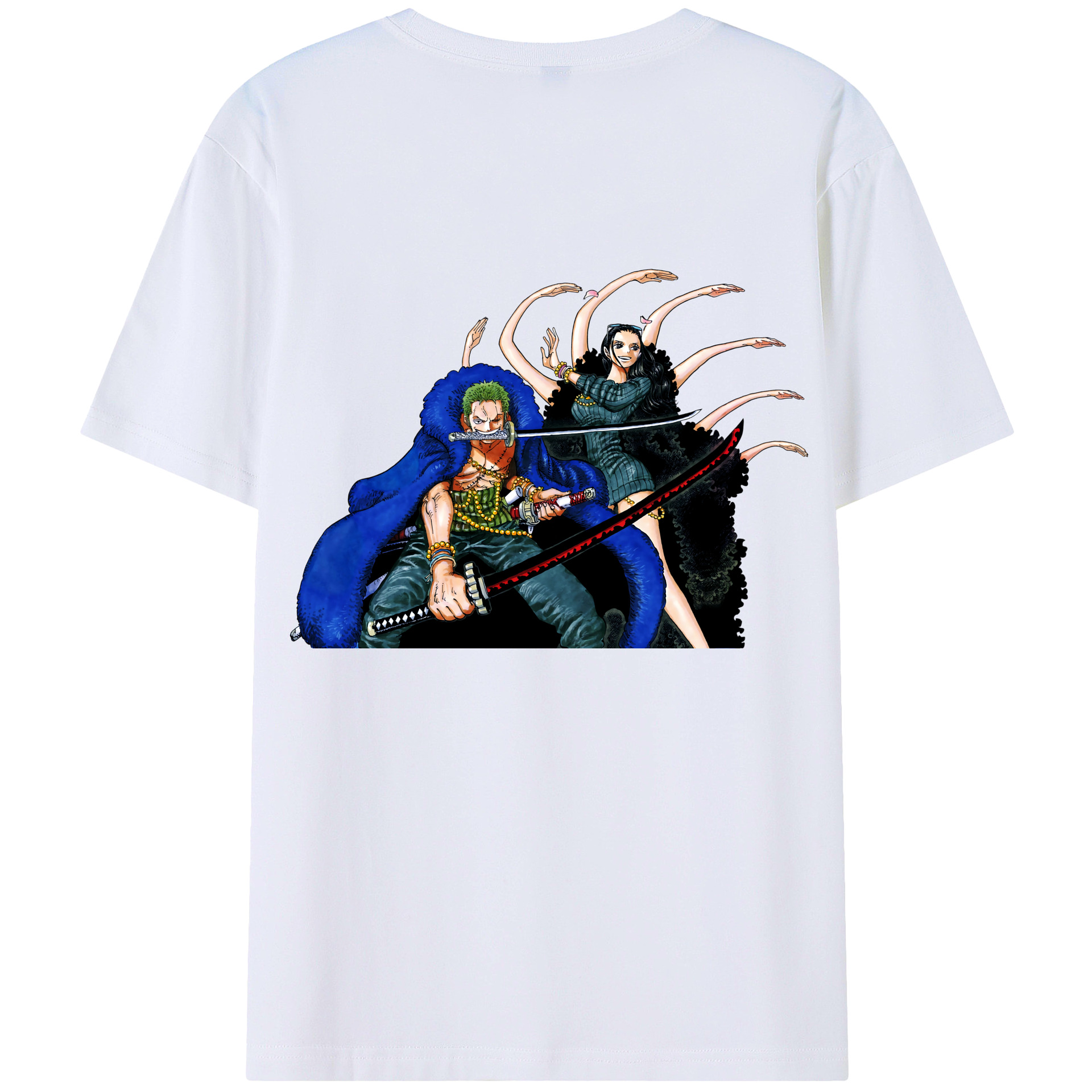 ワンピース ロロノア・ゾロ ONE PIECE Roronoa Zoro レディース半袖Tシャツ(バックプリント)