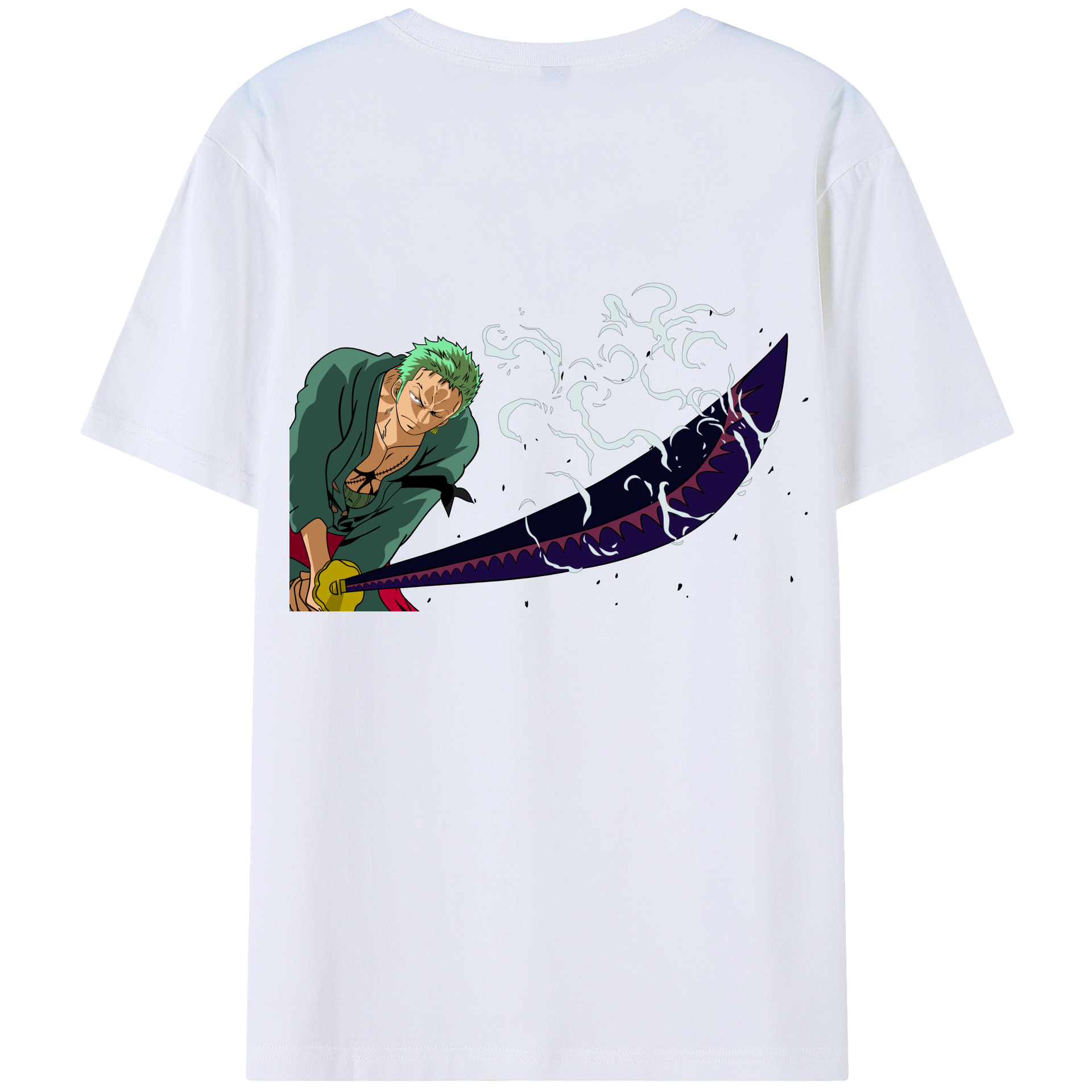 ワンピース ロロノア・ゾロ ONE PIECE Roronoa Zoro レディース半袖Tシャツ(バックプリント)