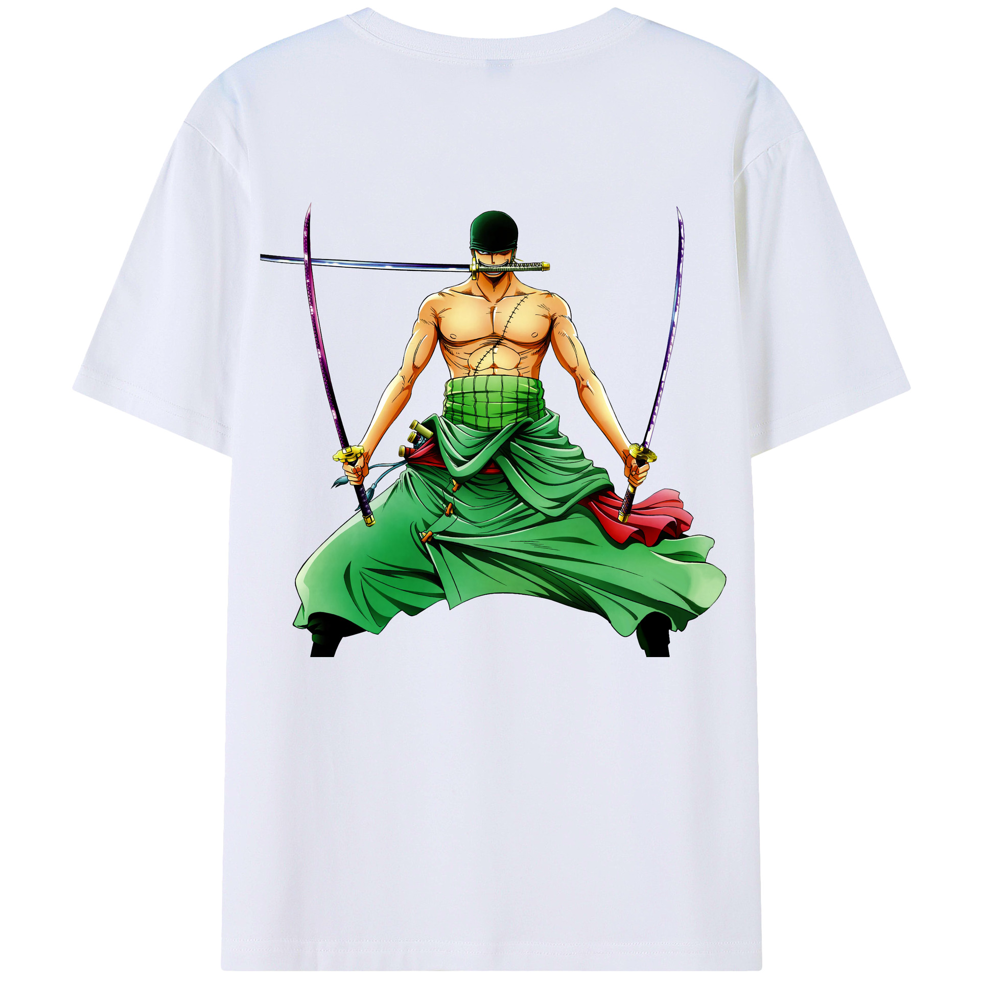 ワンピース ロロノア・ゾロ ONE PIECE Roronoa Zoro レディース半袖Tシャツ(バックプリント)