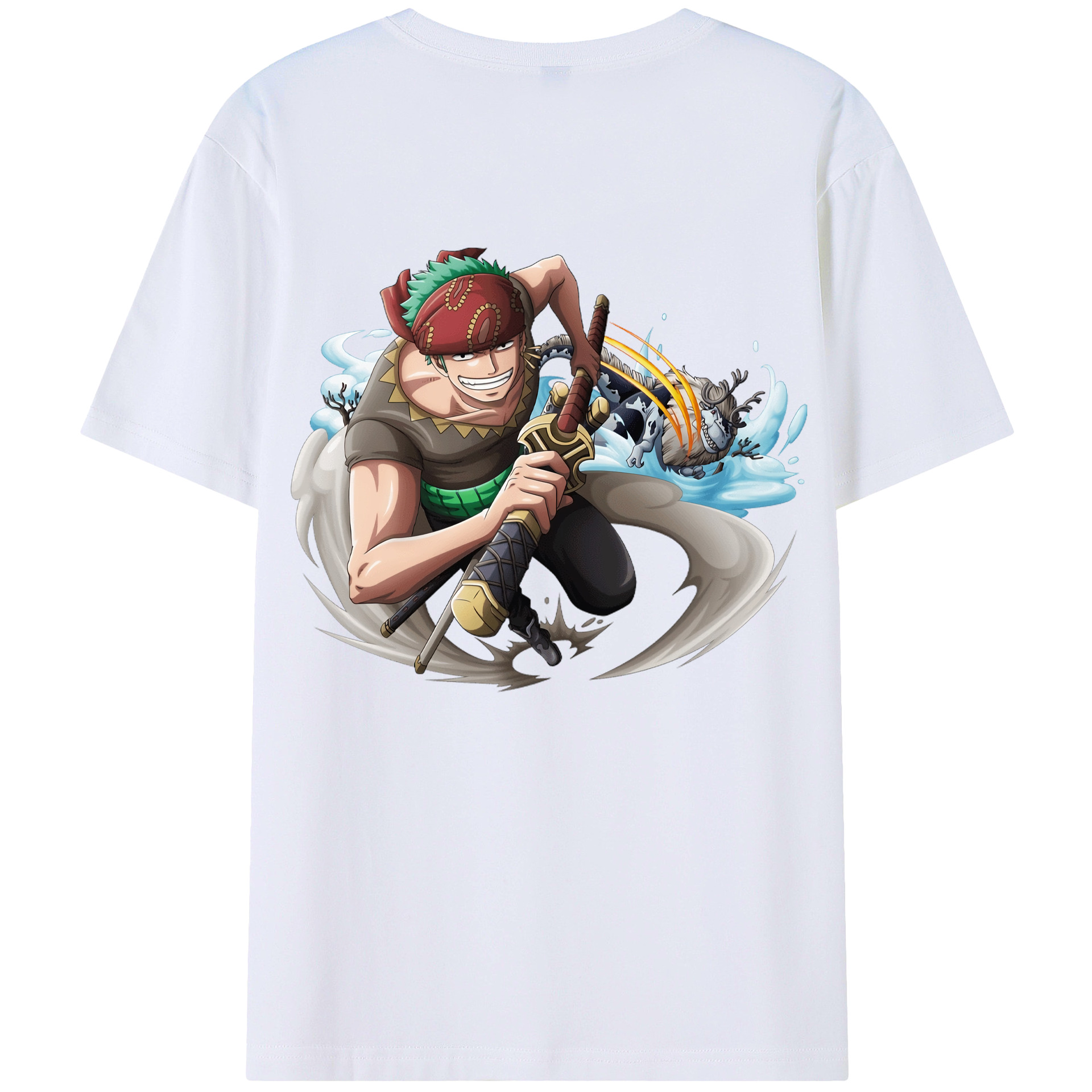 （画像用） ワンピース ロロノア・ゾロ ONE PIECE Roronoa Zoro レディース半袖Tシャツ(バックプリント)