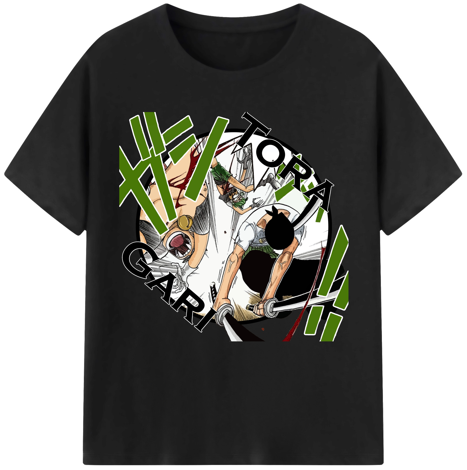 ワンピース ロロノア・ゾロ ONE PIECE Roronoa Zoro レディースカジュアルプリントTシャツ（綿100％）