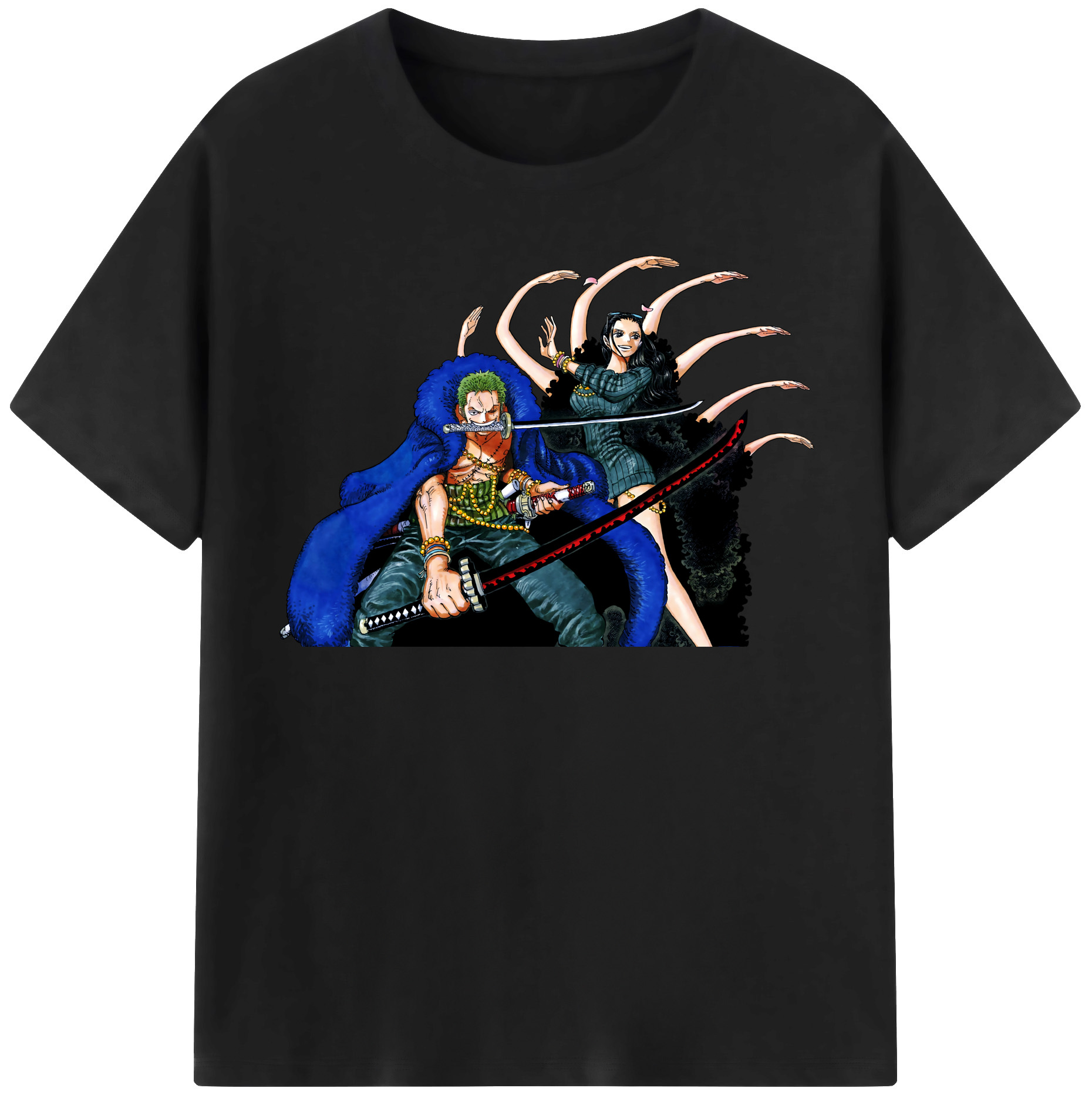 ワンピース ロロノア・ゾロ ONE PIECE Roronoa Zoro レディースカジュアルプリントTシャツ（綿100％）