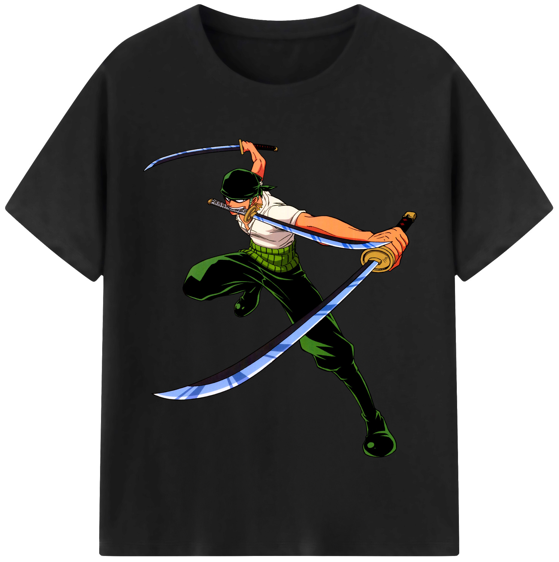 ワンピース ロロノア・ゾロ ONE PIECE Roronoa Zoro レディースカジュアルプリントTシャツ（綿100％）
