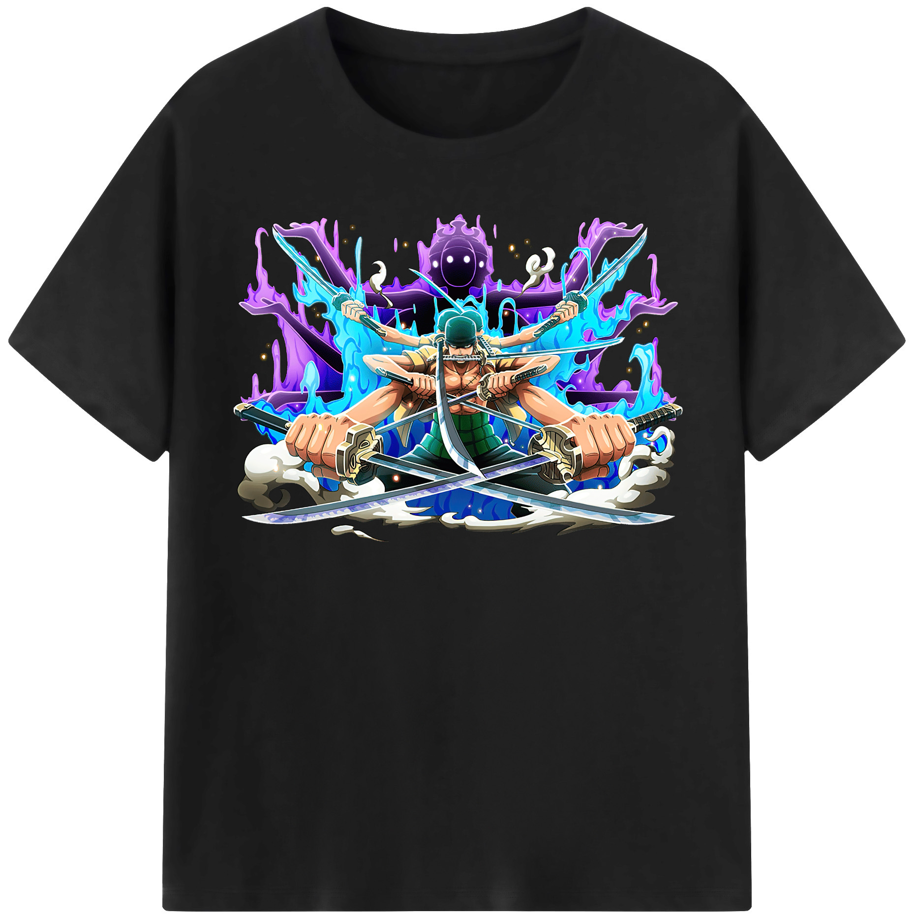 ワンピース ロロノア・ゾロ ONE PIECE Roronoa Zoro レディースカジュアルプリントTシャツ（綿100％）