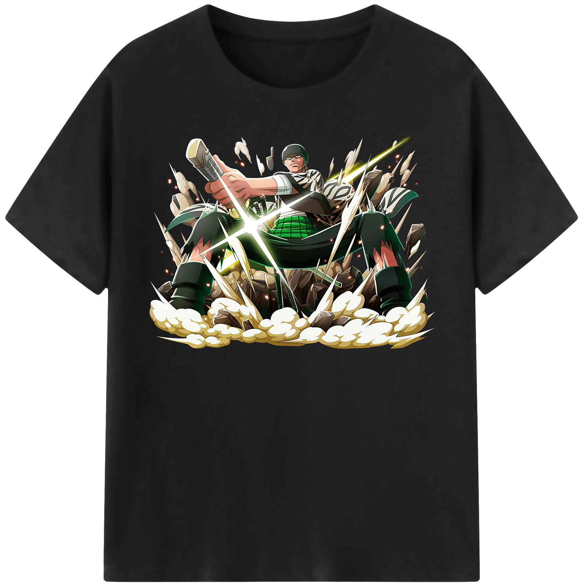ワンピース ロロノア・ゾロ ONE PIECE Roronoa Zoro レディースカジュアルプリントTシャツ（綿100％）