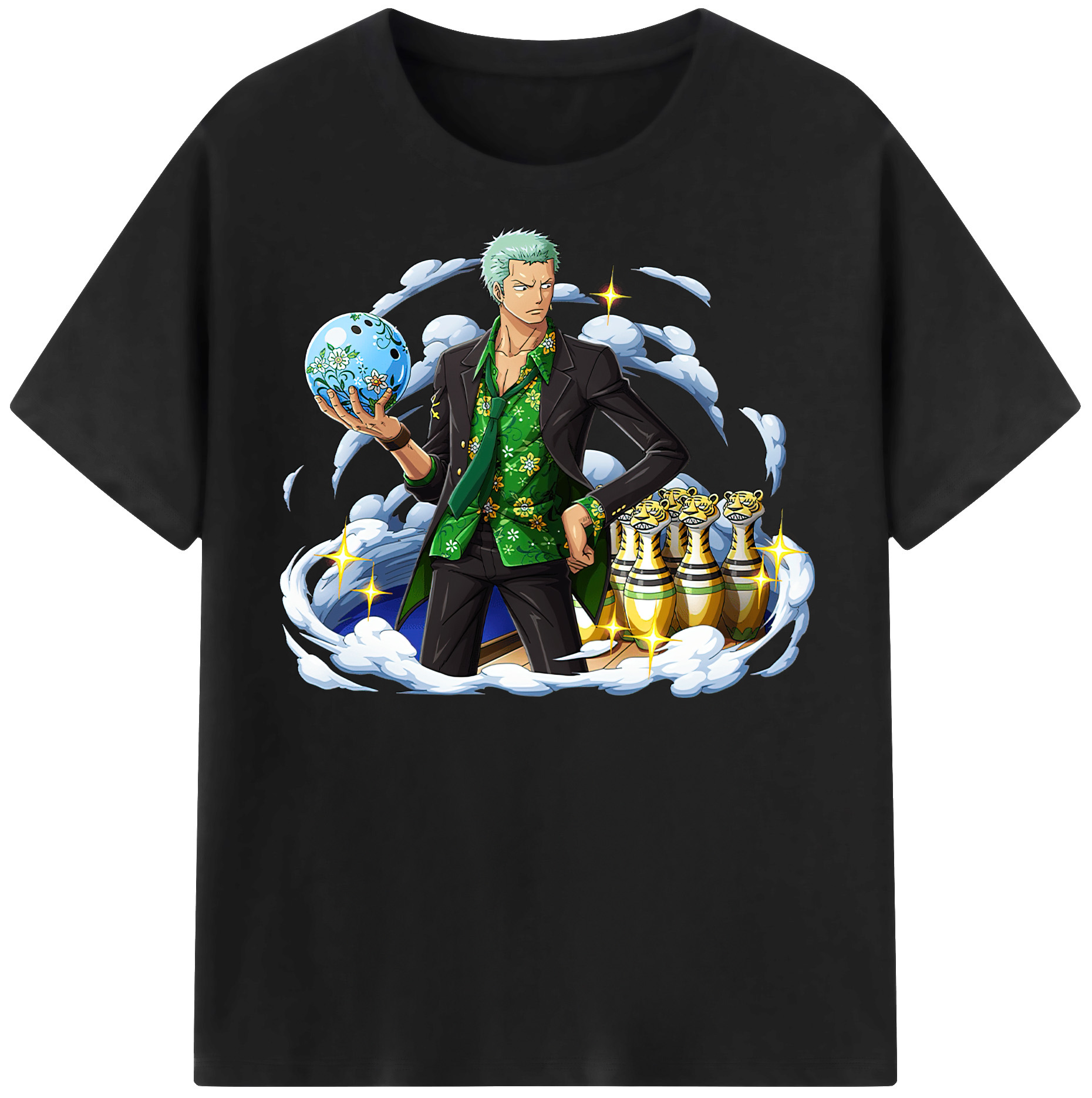 ワンピース ロロノア・ゾロ ONE PIECE Roronoa Zoro レディースカジュアルプリントTシャツ（綿100％）