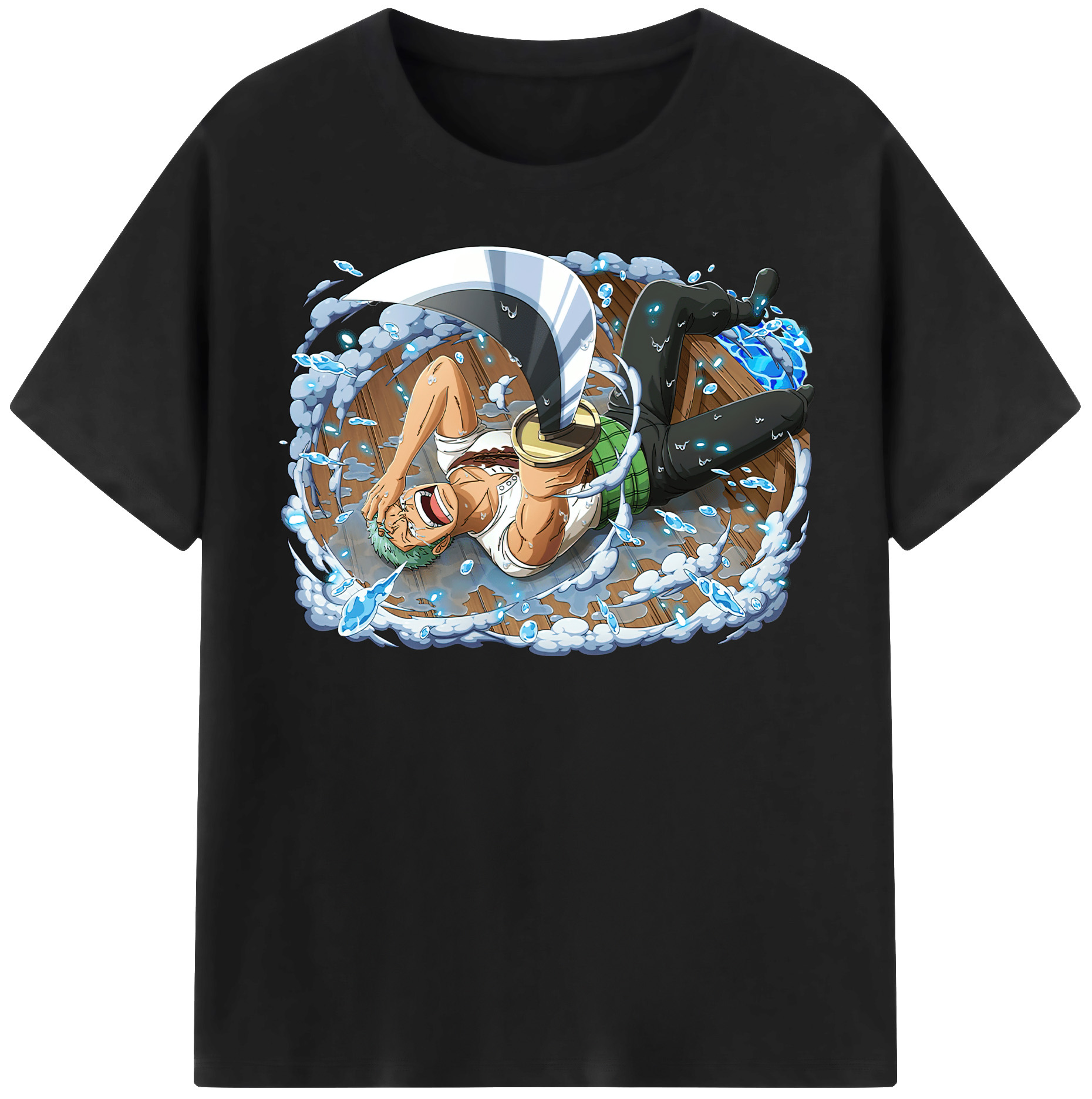 ワンピース ロロノア・ゾロ ONE PIECE Roronoa Zoro レディースカジュアルプリントTシャツ（綿100％）