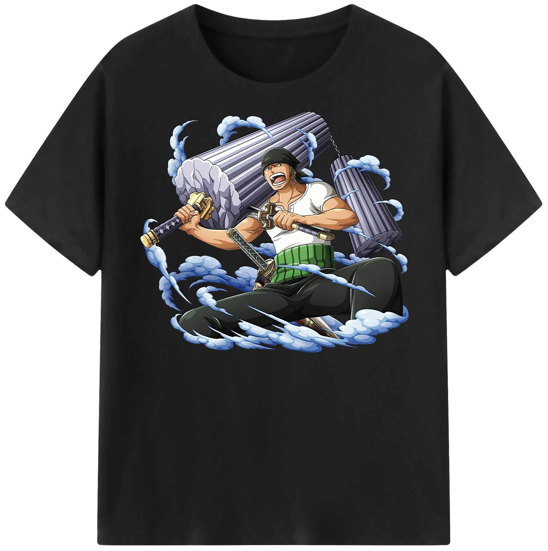 ワンピース ロロノア・ゾロ ONE PIECE Roronoa Zoro レディースカジュアルプリントTシャツ（綿100％）