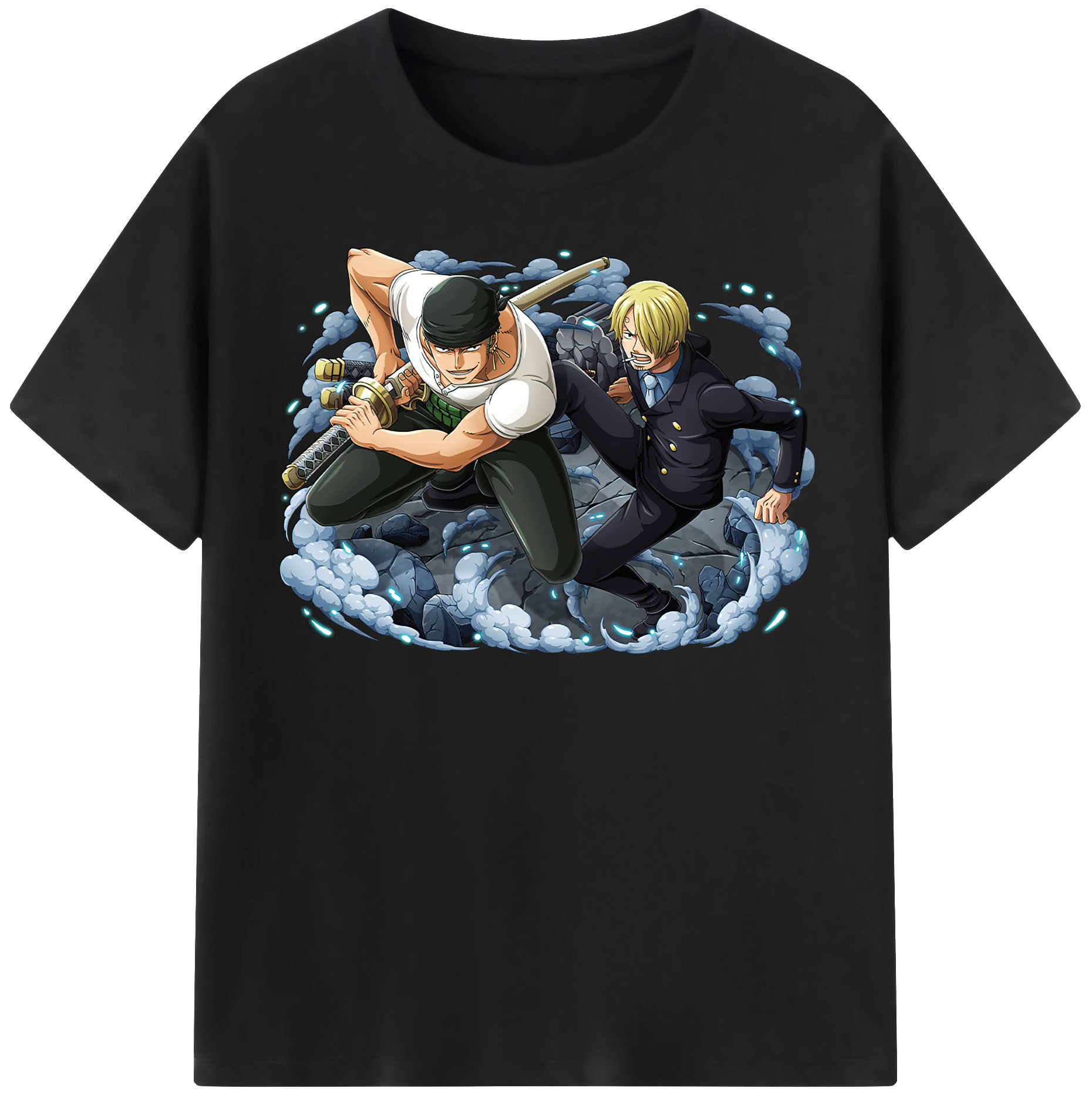 ワンピース ロロノア・ゾロ ONE PIECE Roronoa Zoro レディースカジュアルプリントTシャツ（綿100％）