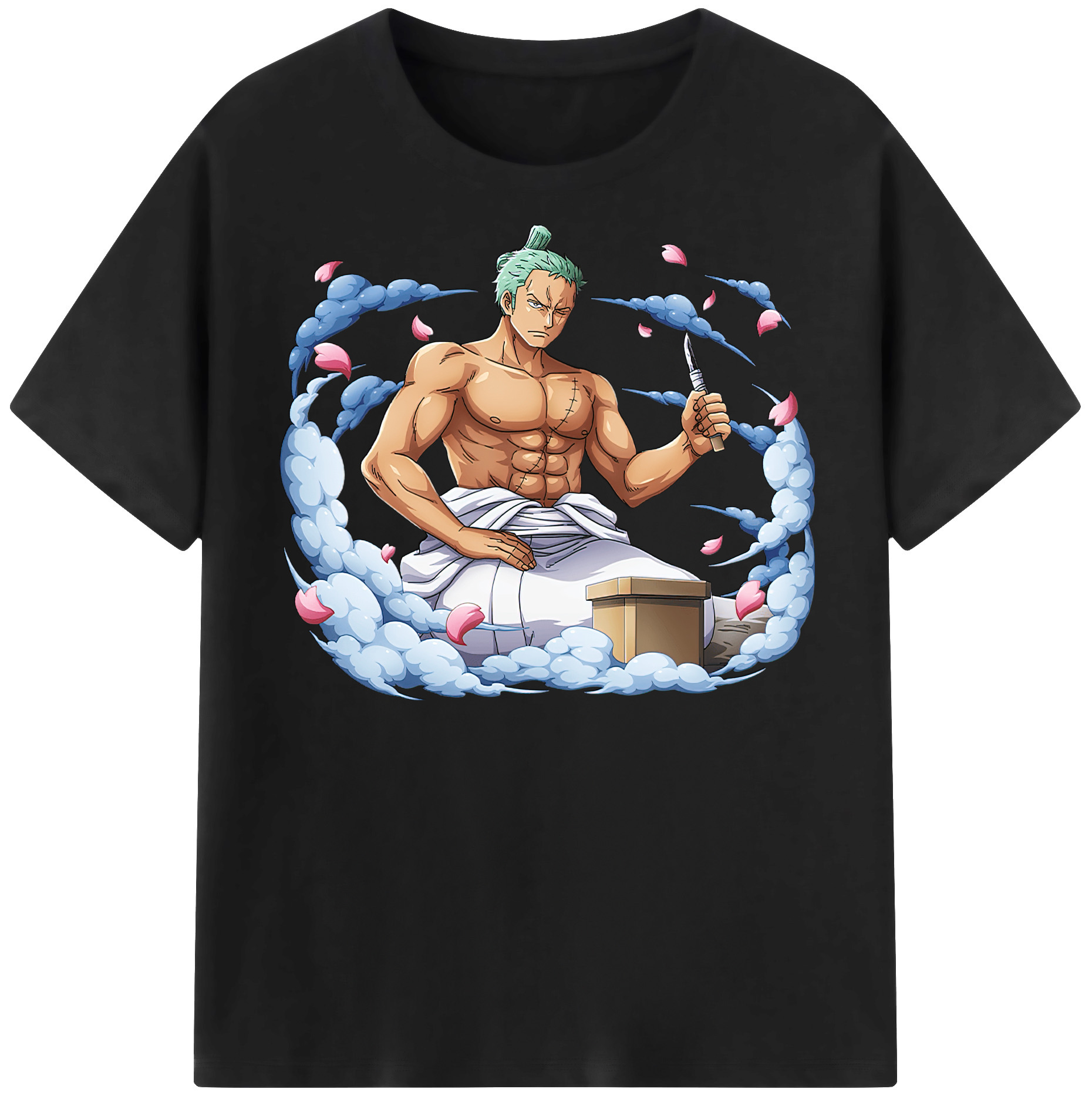 ワンピース ロロノア・ゾロ ONE PIECE Roronoa Zoro レディースカジュアルプリントTシャツ（綿100％）