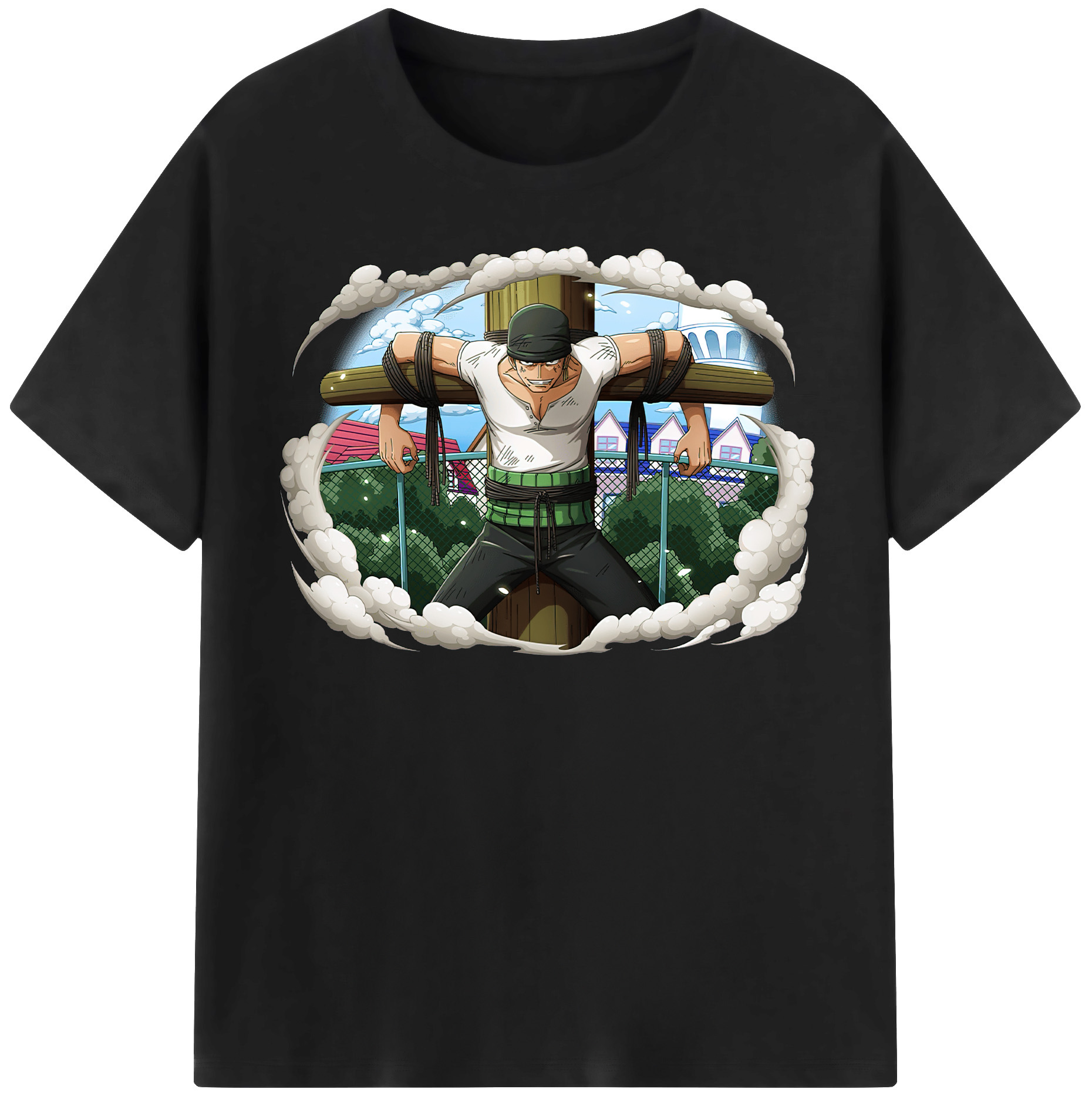 ワンピース ロロノア・ゾロ ONE PIECE Roronoa Zoro レディースカジュアルプリントTシャツ（綿100％）
