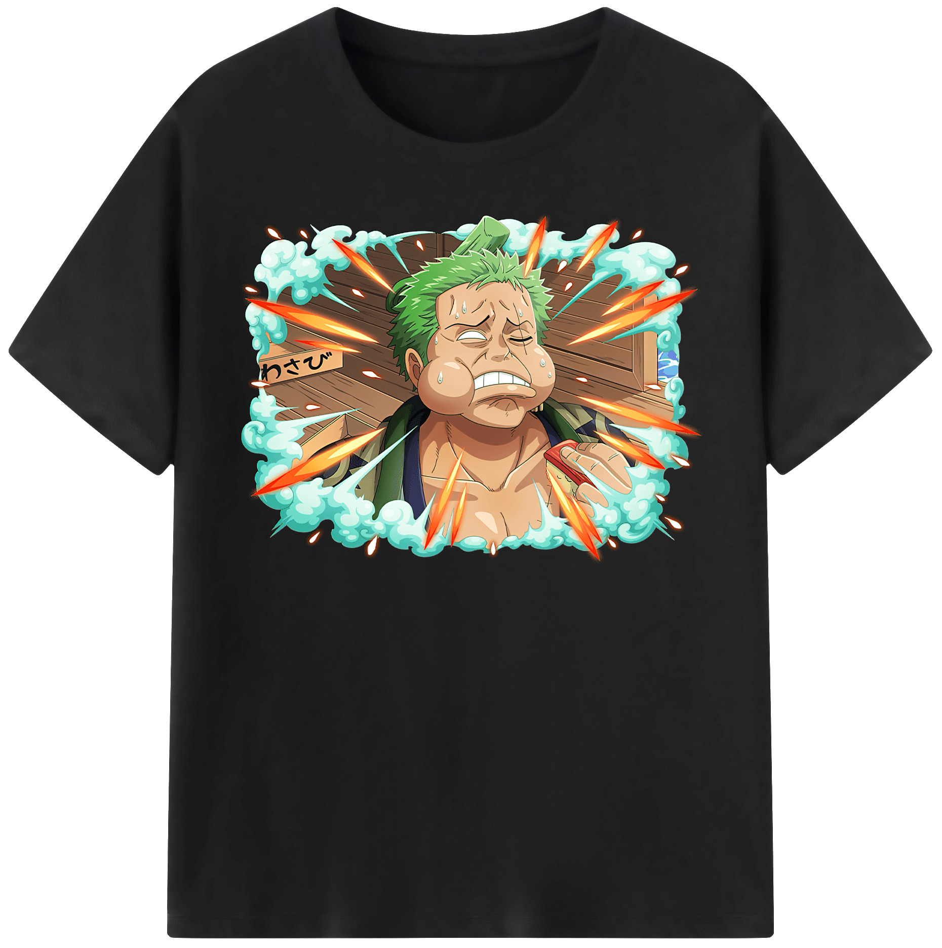 ワンピース ロロノア・ゾロ ONE PIECE Roronoa Zoro レディースカジュアルプリントTシャツ（綿100％）