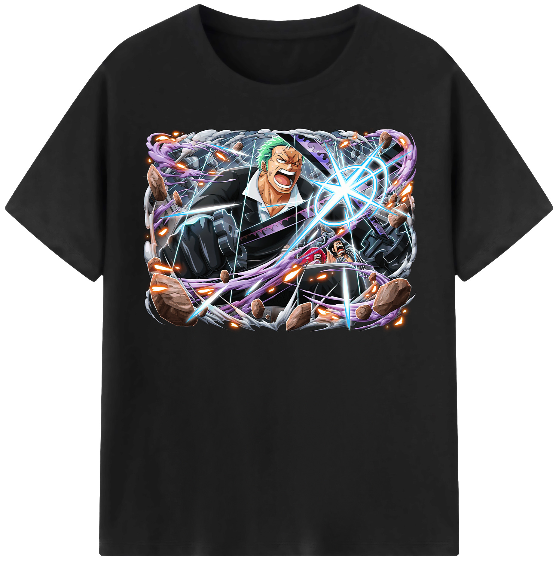 ワンピース ロロノア・ゾロ ONE PIECE Roronoa Zoro レディースカジュアルプリントTシャツ（綿100％）