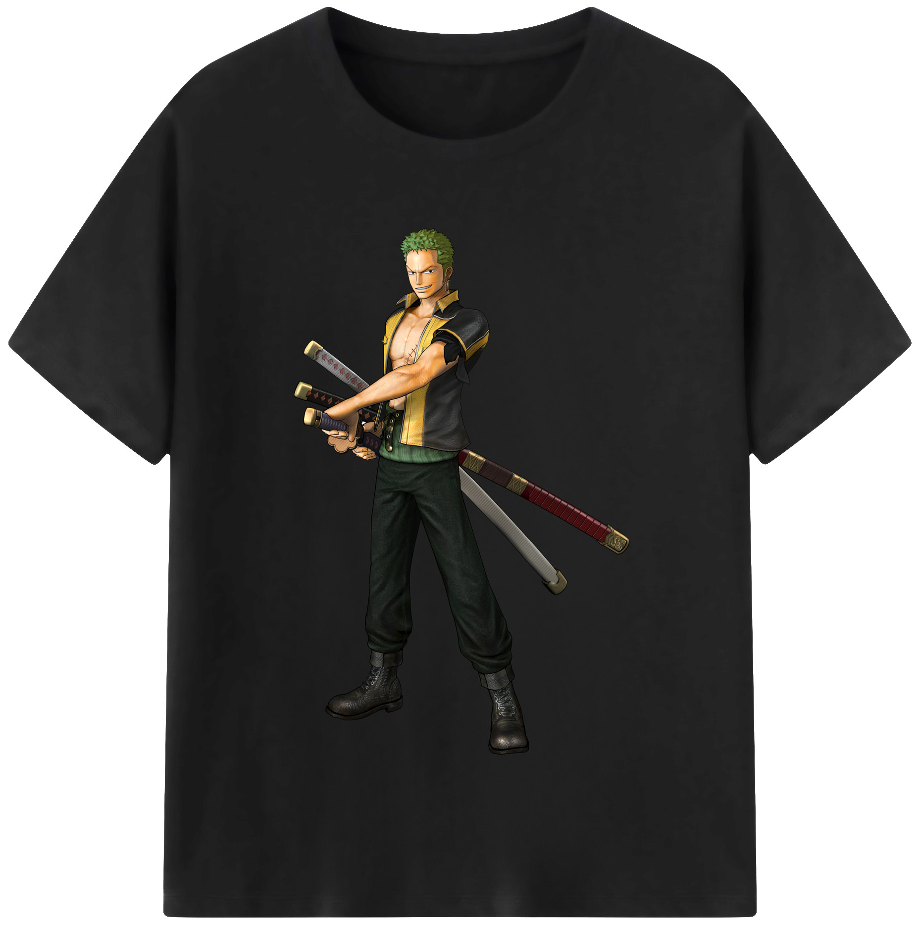 ワンピース ロロノア・ゾロ ONE PIECE Roronoa Zoro レディースカジュアルプリントTシャツ（綿100％）