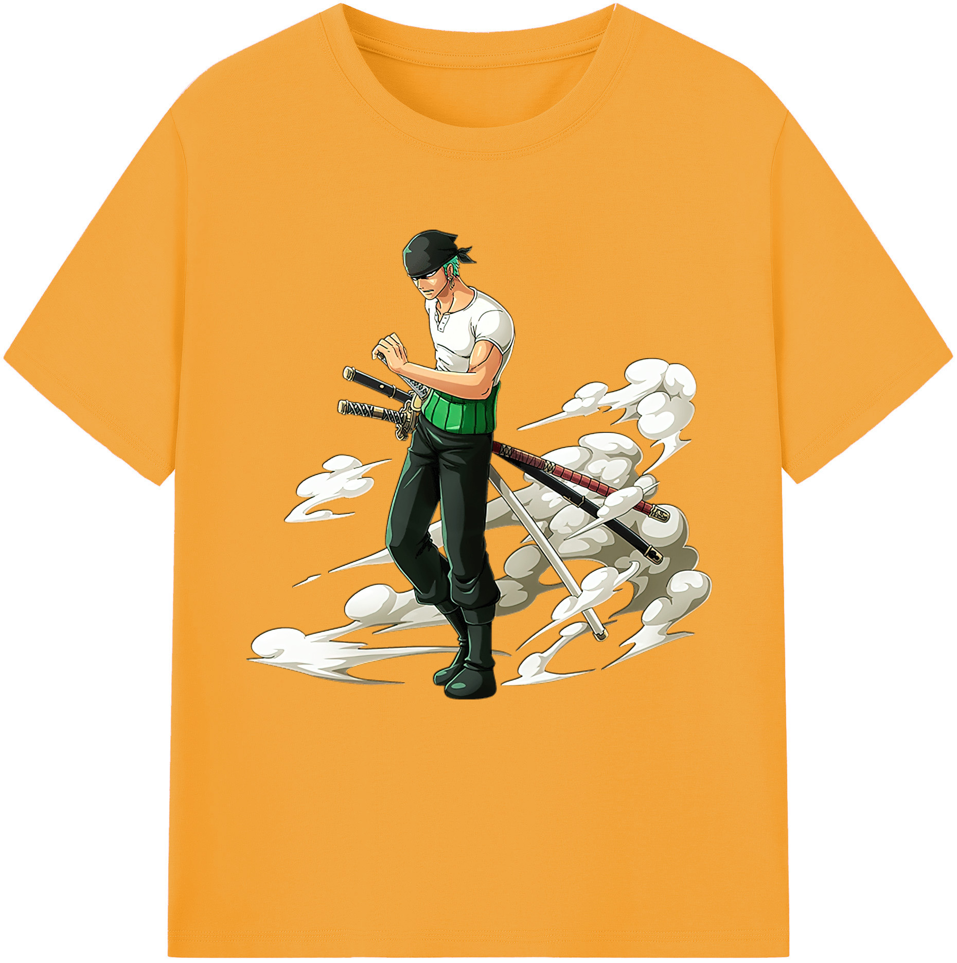 ワンピース ロロノア・ゾロ ONE PIECE Roronoa Zoro レディースカジュアルプリントTシャツ（綿100％）