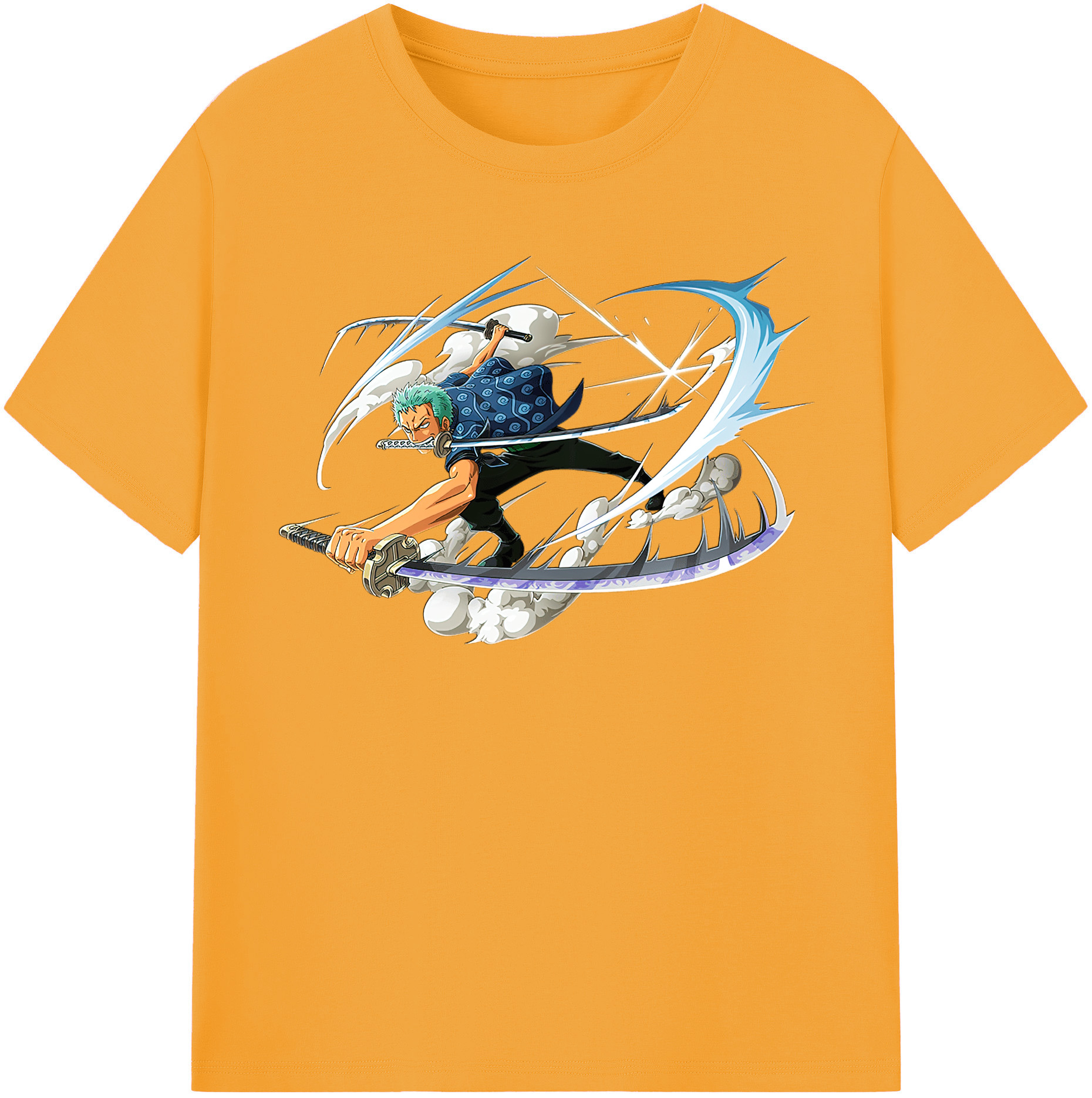 ワンピース ロロノア・ゾロ ONE PIECE Roronoa Zoro レディースカジュアルプリントTシャツ（綿100％）