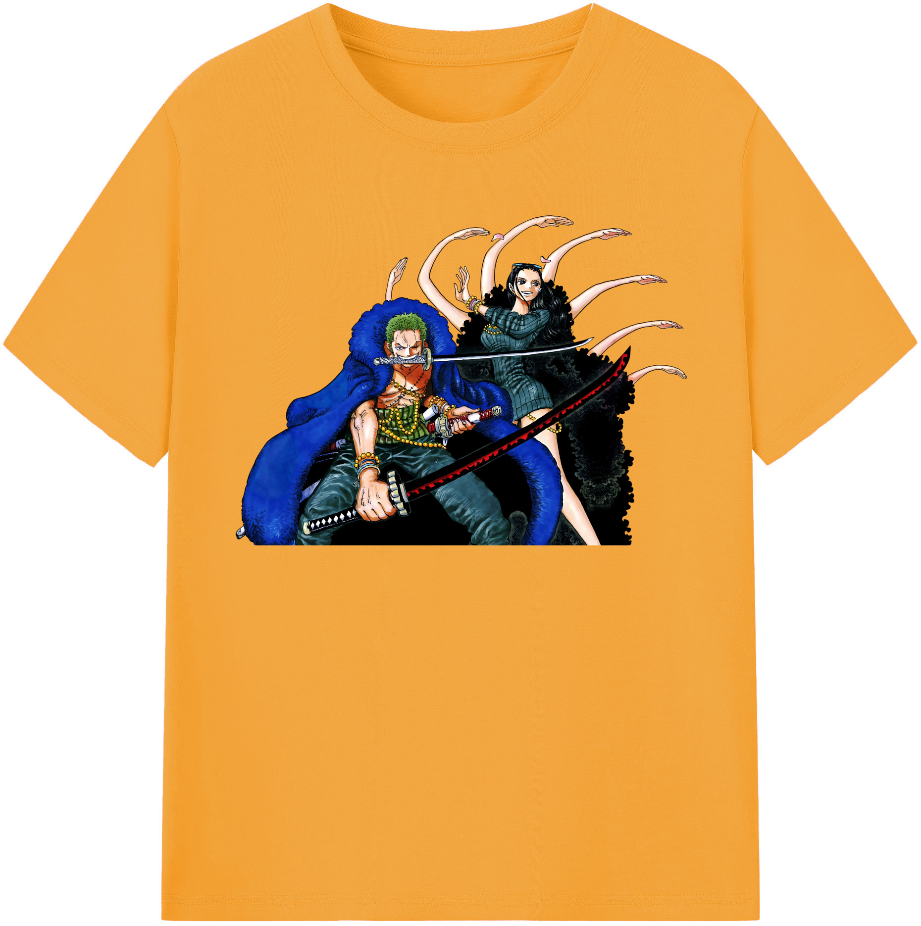 ワンピース ロロノア・ゾロ ONE PIECE Roronoa Zoro レディースカジュアルプリントTシャツ（綿100％）
