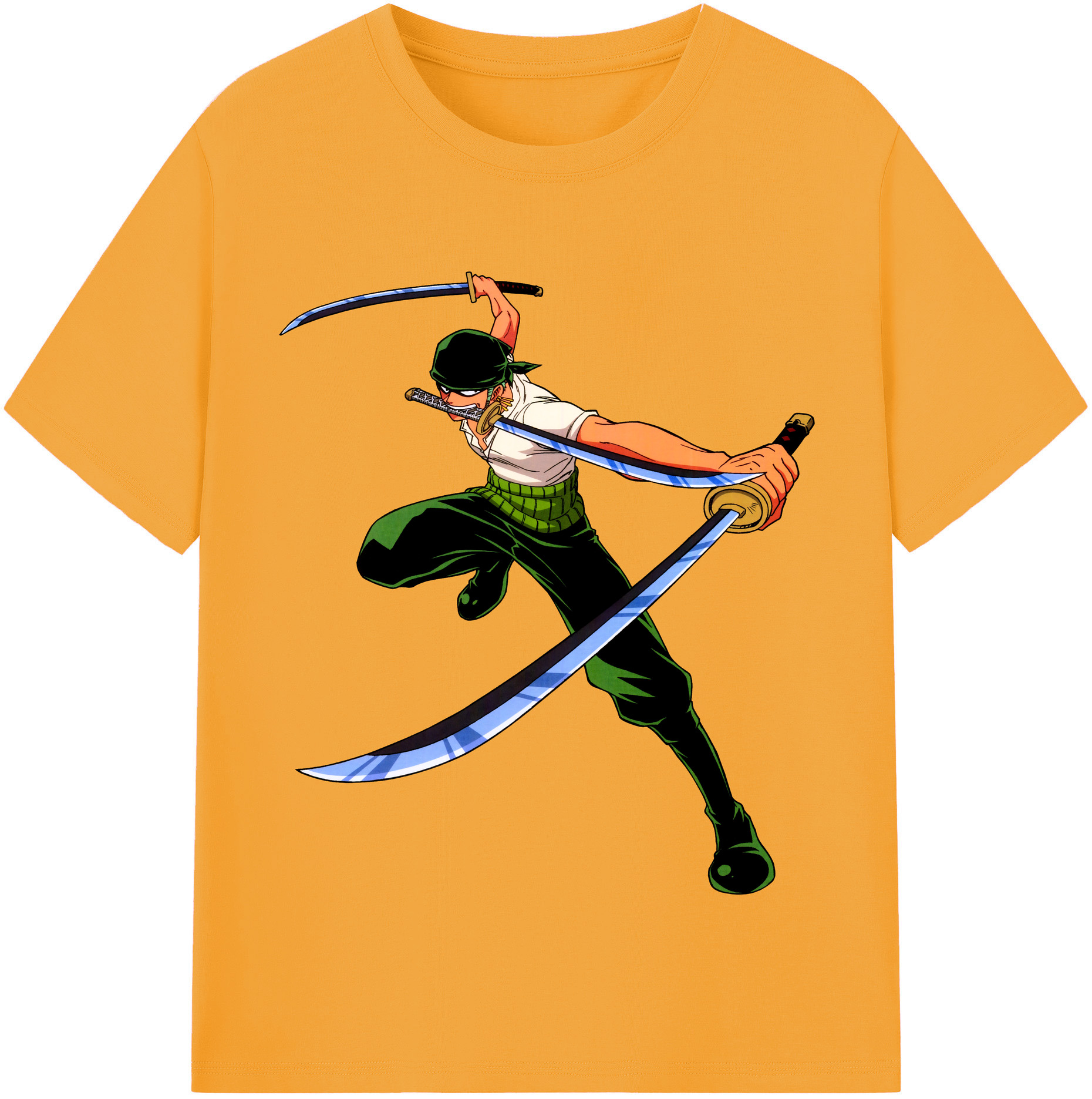 ワンピース ロロノア・ゾロ ONE PIECE Roronoa Zoro レディースカジュアルプリントTシャツ（綿100％）