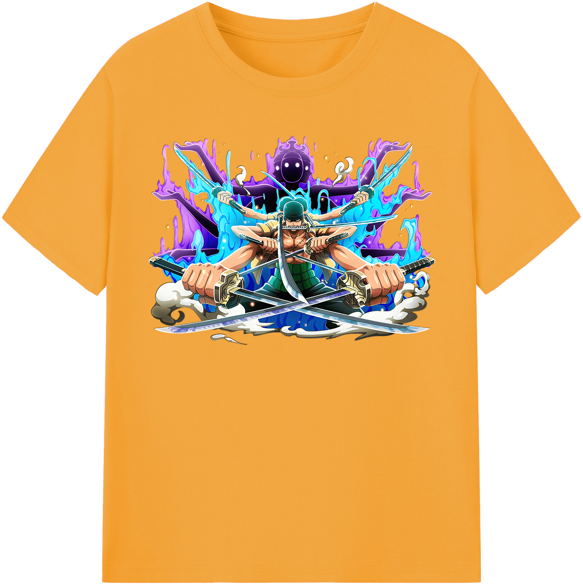 ワンピース ロロノア・ゾロ ONE PIECE Roronoa Zoro レディースカジュアルプリントTシャツ（綿100％）