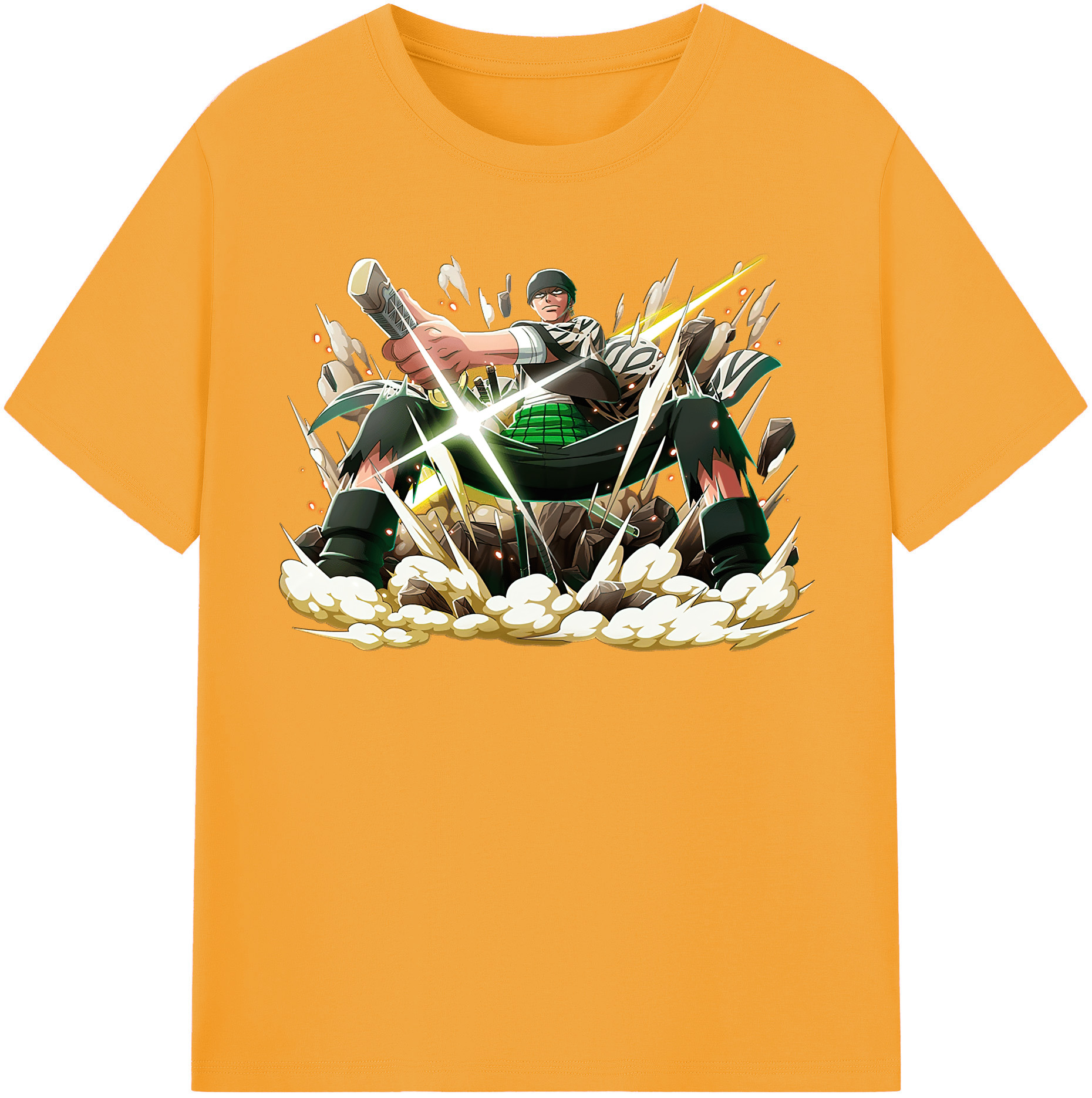 ワンピース ロロノア・ゾロ ONE PIECE Roronoa Zoro レディースカジュアルプリントTシャツ（綿100％）