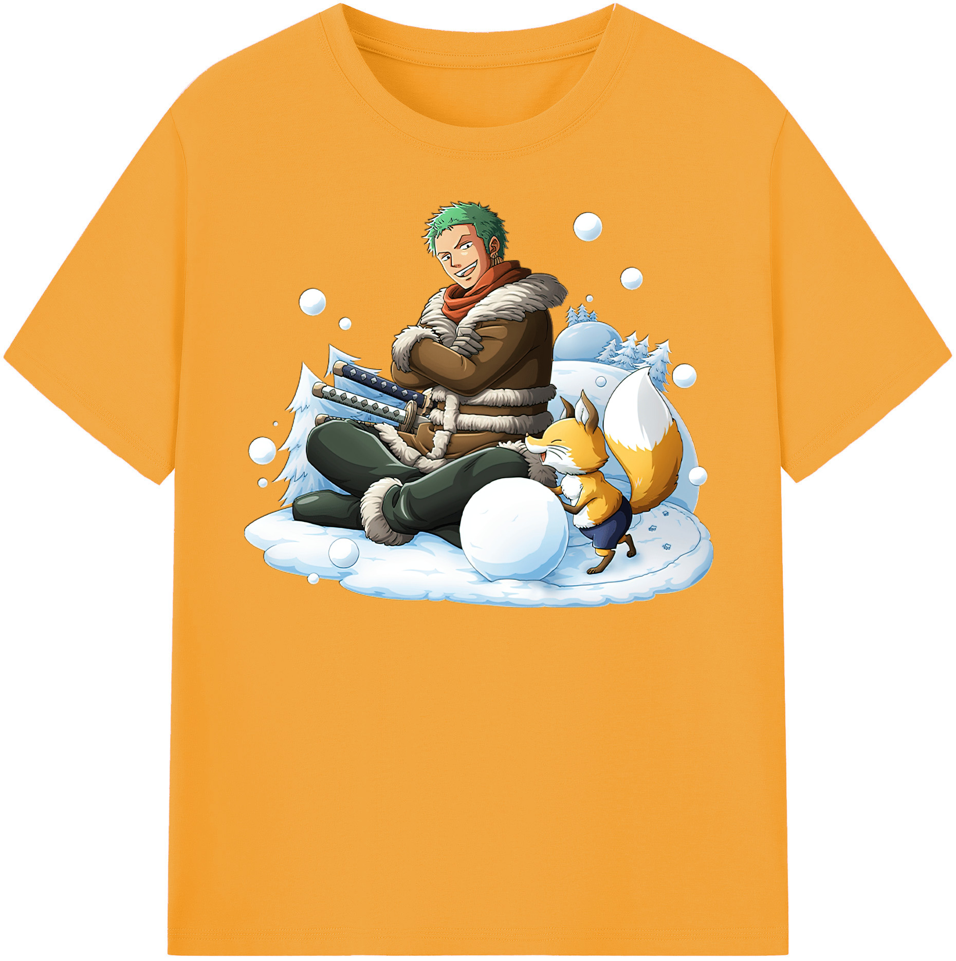 ワンピース ロロノア・ゾロ ONE PIECE Roronoa Zoro レディースカジュアルプリントTシャツ（綿100％）
