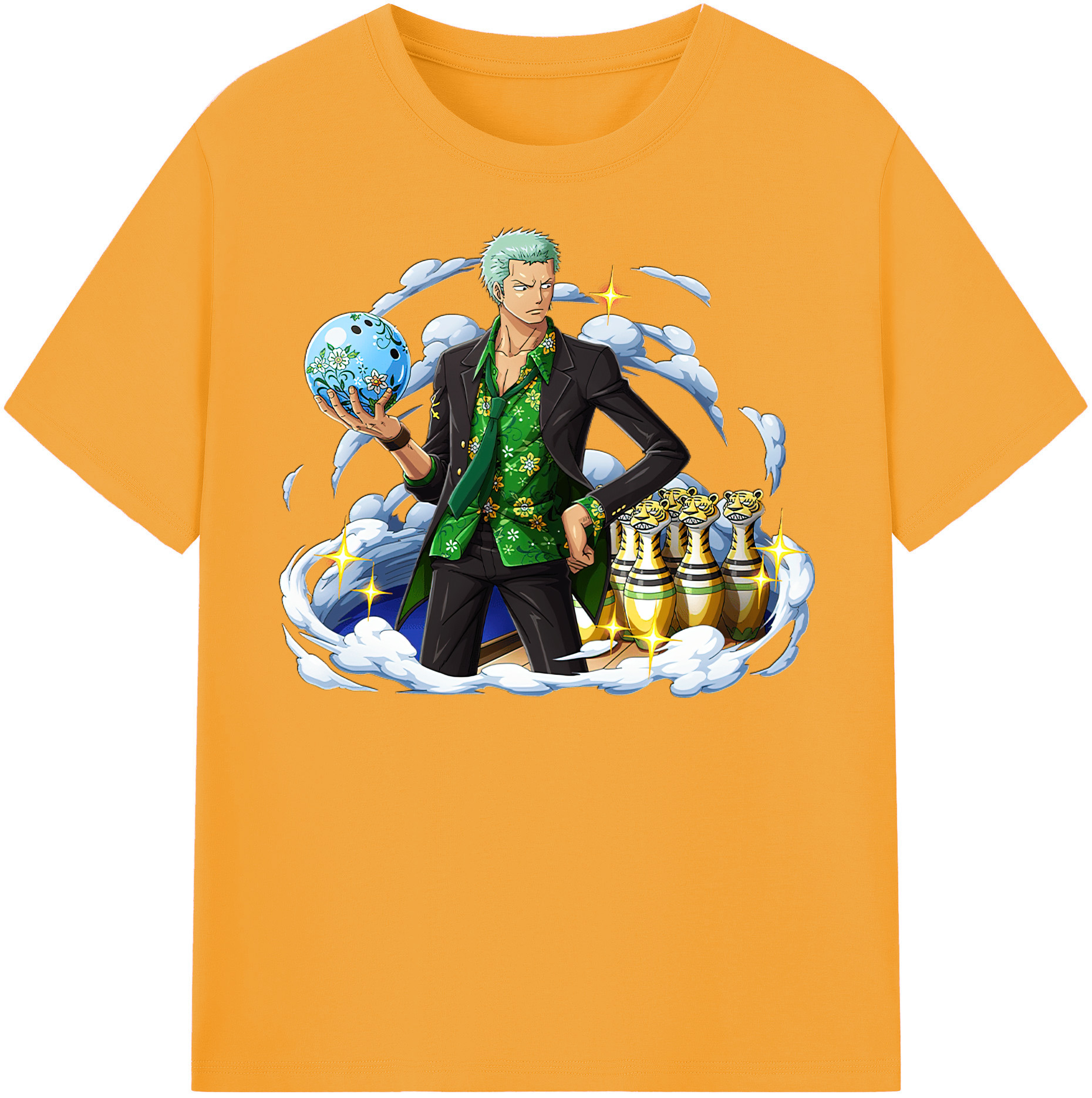 ワンピース ロロノア・ゾロ ONE PIECE Roronoa Zoro レディースカジュアルプリントTシャツ（綿100％）
