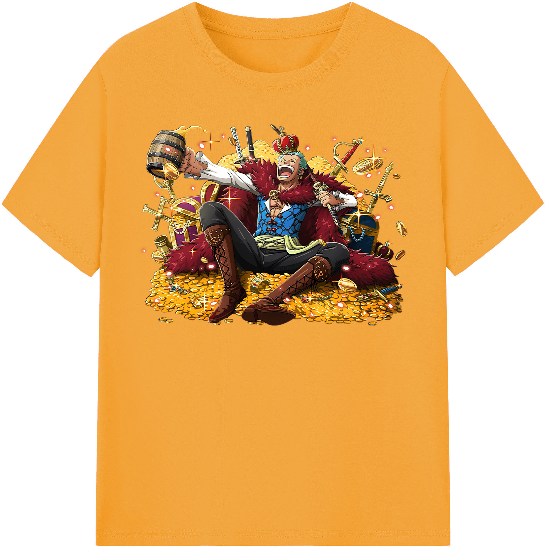 ワンピース ロロノア・ゾロ ONE PIECE Roronoa Zoro レディースカジュアルプリントTシャツ（綿100％）