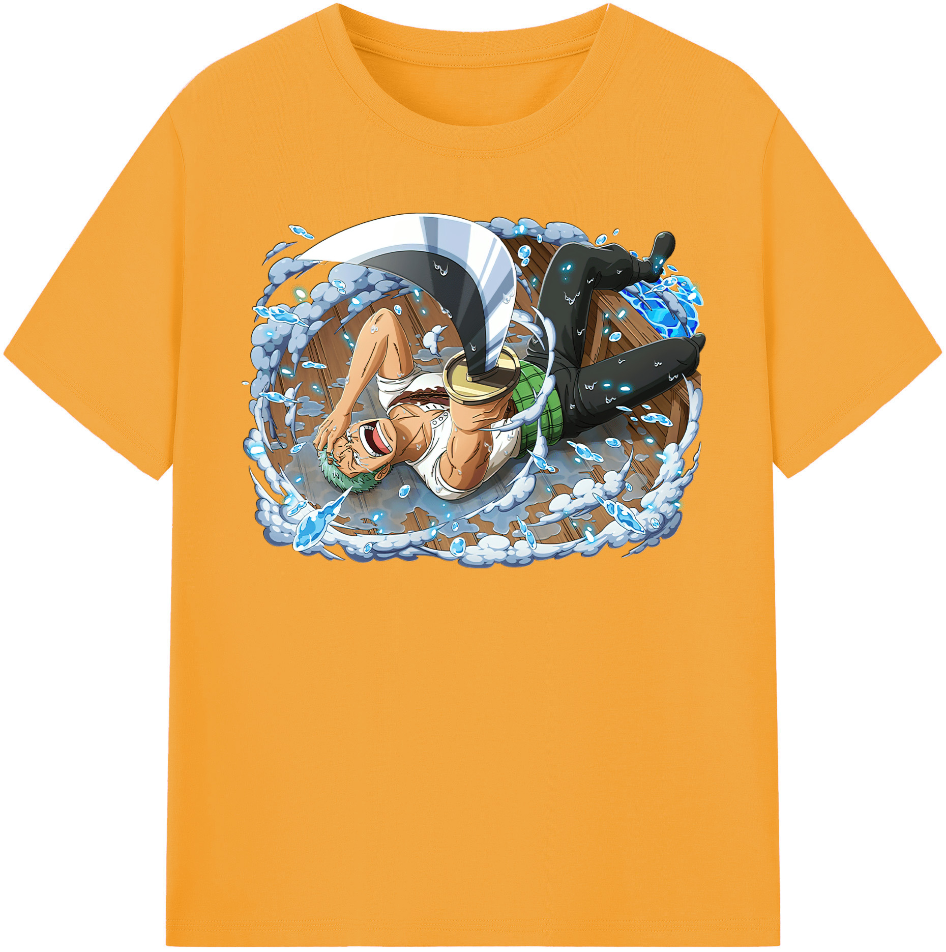 ワンピース ロロノア・ゾロ ONE PIECE Roronoa Zoro レディースカジュアルプリントTシャツ（綿100％）