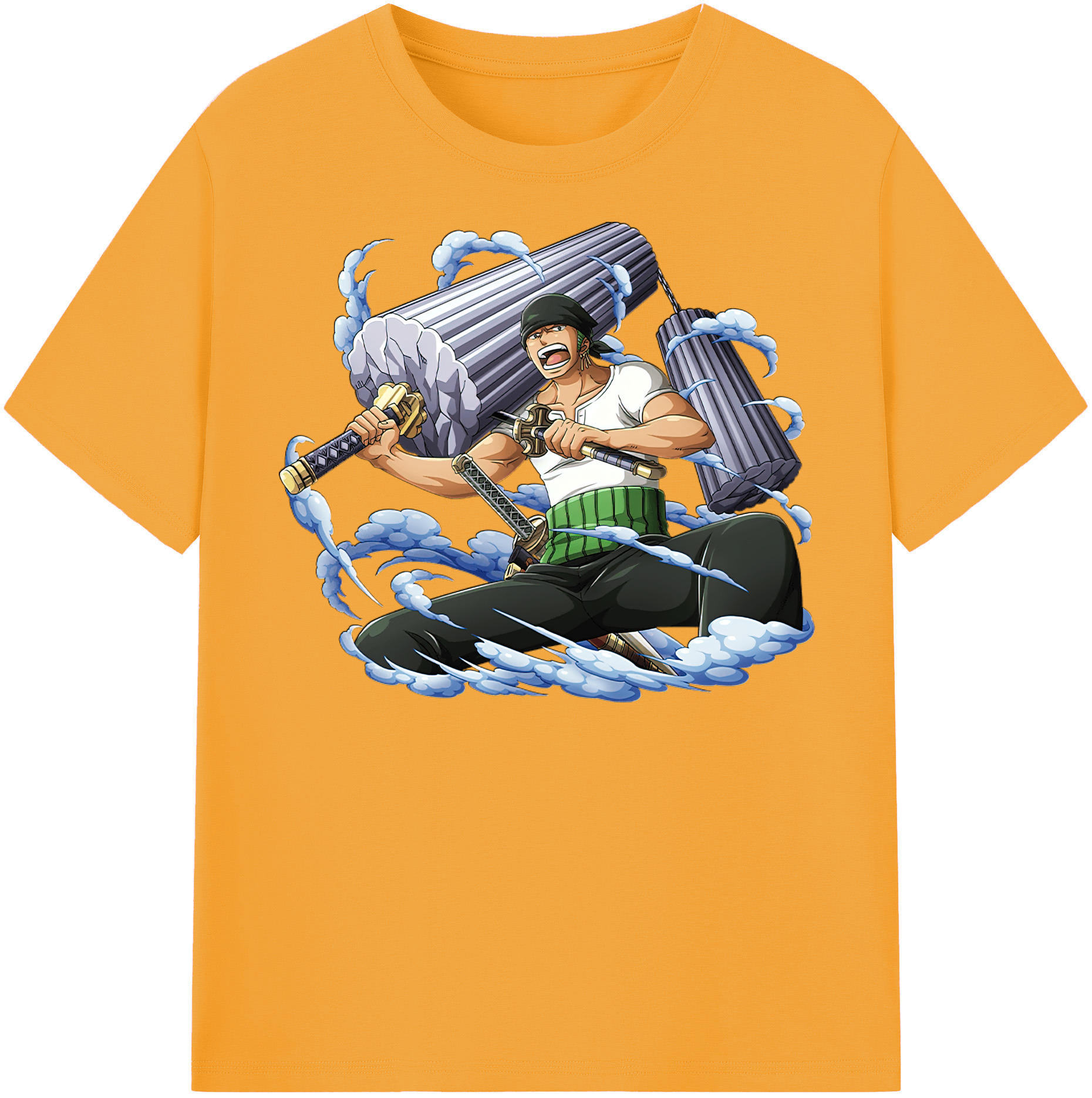 ワンピース ロロノア・ゾロ ONE PIECE Roronoa Zoro レディースカジュアルプリントTシャツ（綿100％）