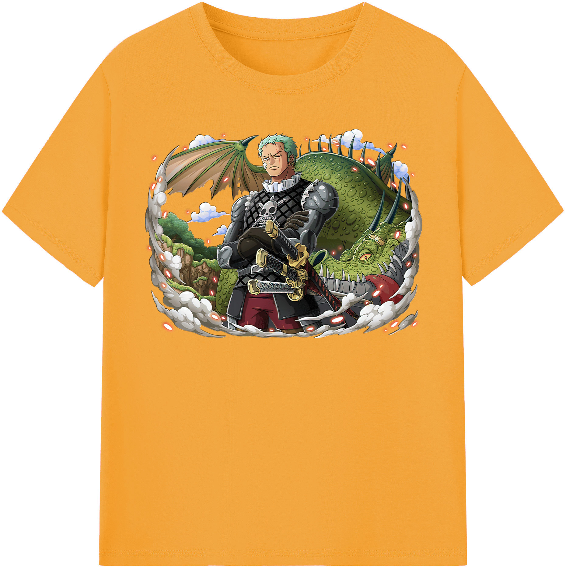 ワンピース ロロノア・ゾロ ONE PIECE Roronoa Zoro レディースカジュアルプリントTシャツ（綿100％）