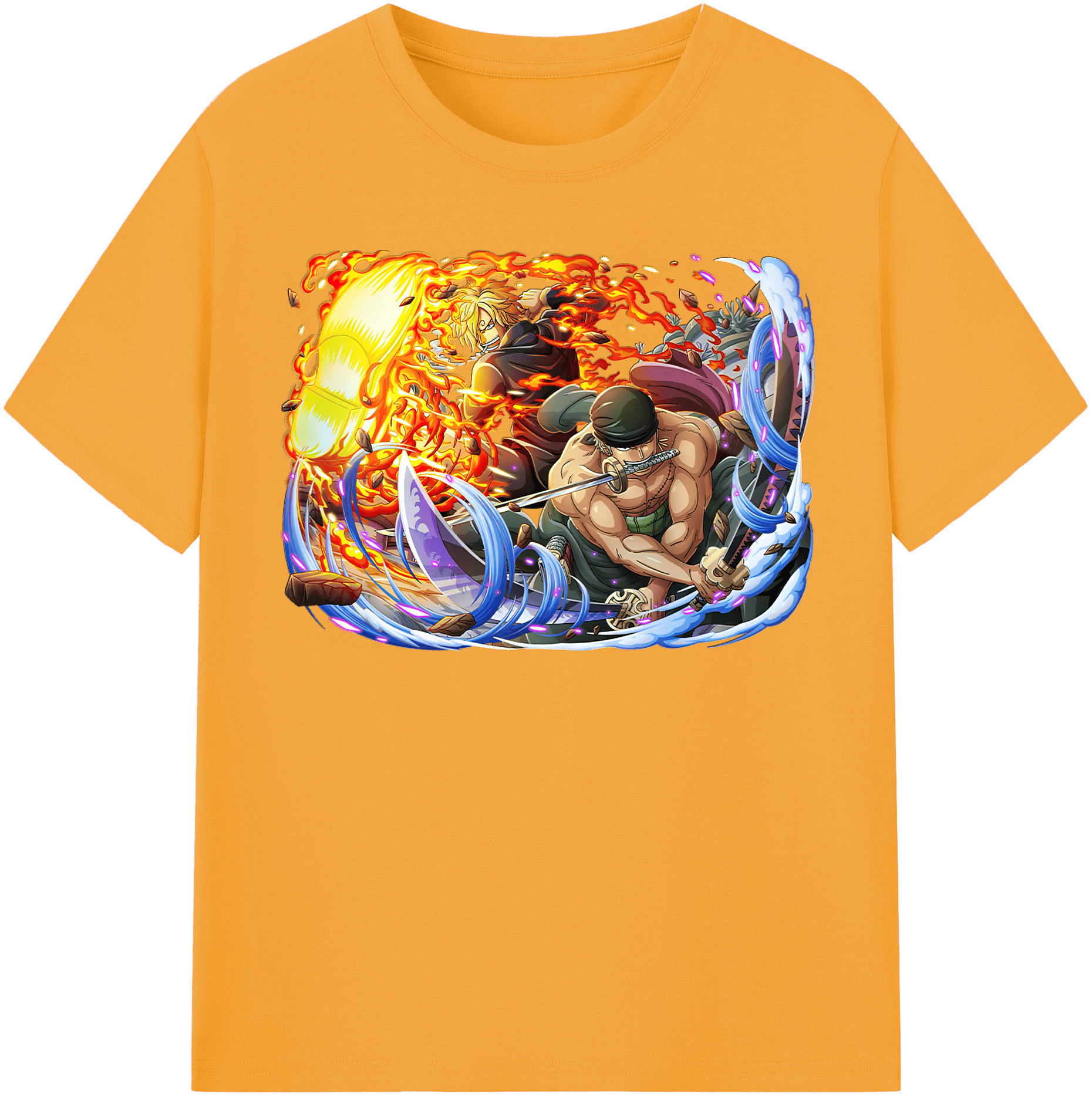 ワンピース ロロノア・ゾロ ONE PIECE Roronoa Zoro レディースカジュアルプリントTシャツ（綿100％）