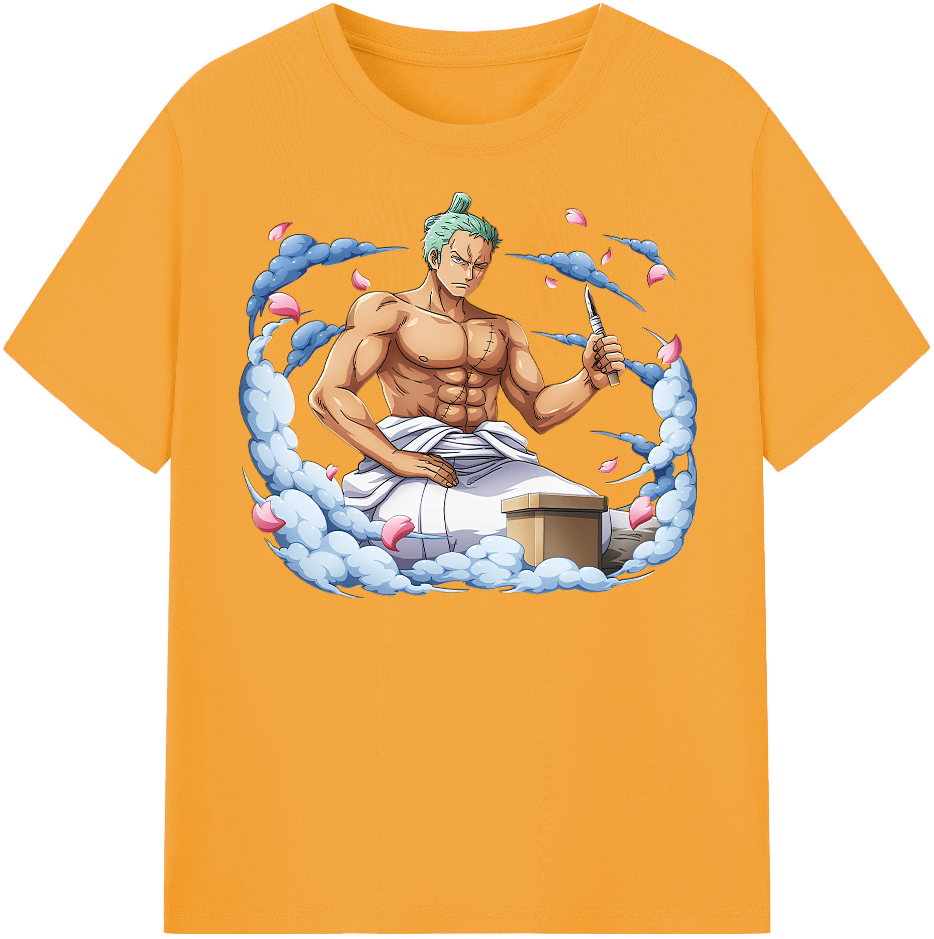 ワンピース ロロノア・ゾロ ONE PIECE Roronoa Zoro レディースカジュアルプリントTシャツ（綿100％）