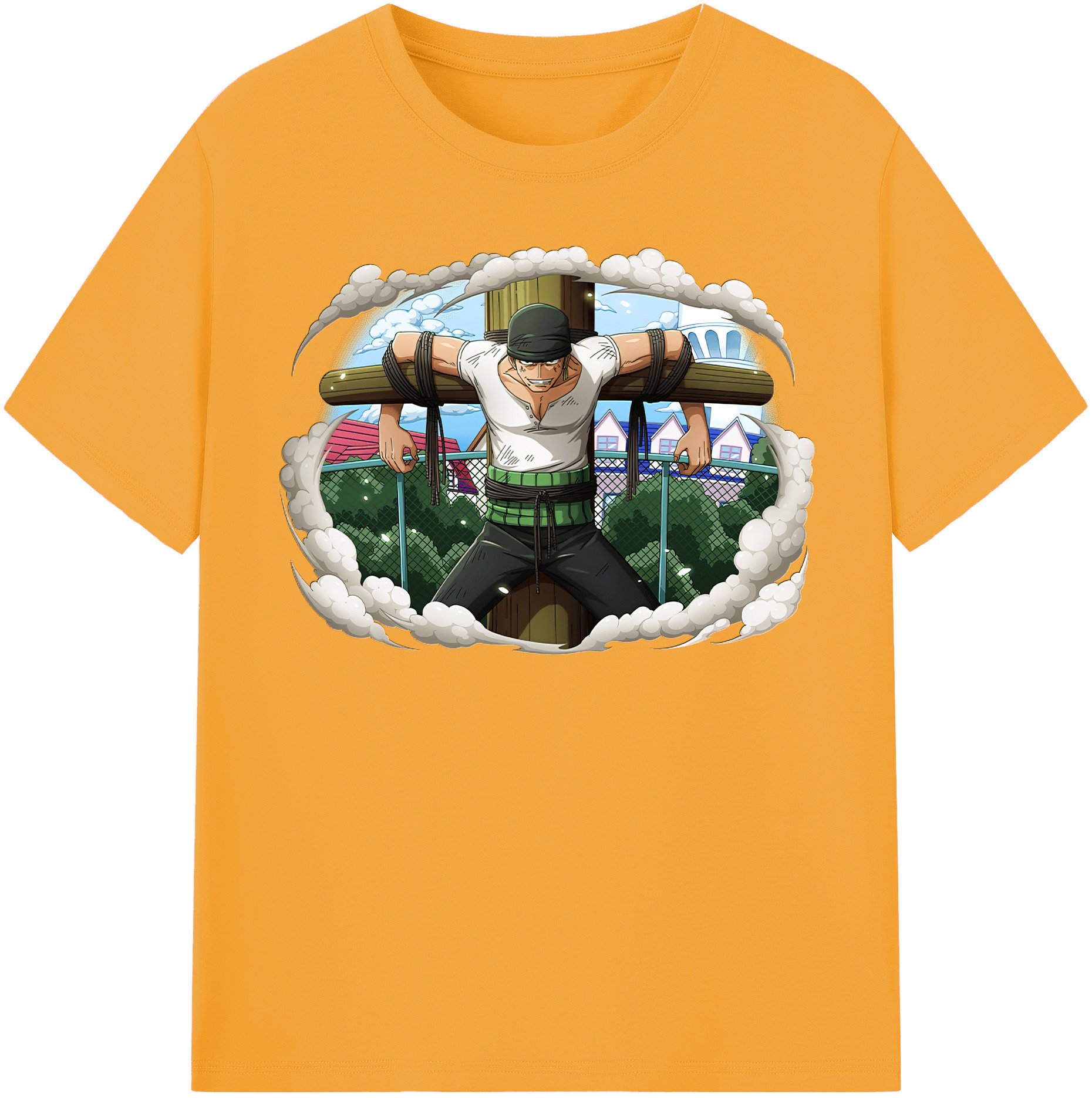 ワンピース ロロノア・ゾロ ONE PIECE Roronoa Zoro レディースカジュアルプリントTシャツ（綿100％）