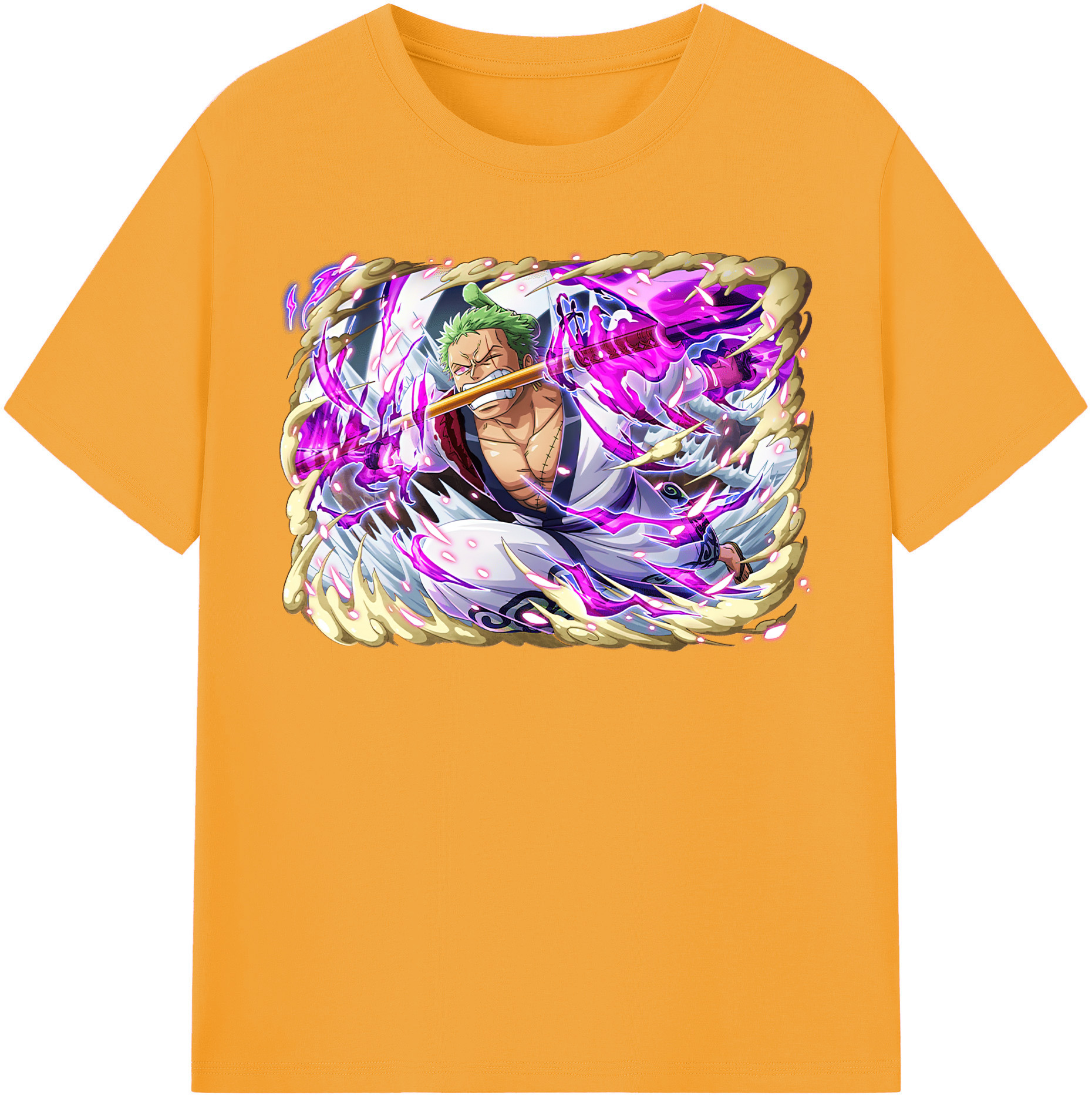 ワンピース ロロノア・ゾロ ONE PIECE Roronoa Zoro レディースカジュアルプリントTシャツ（綿100％）