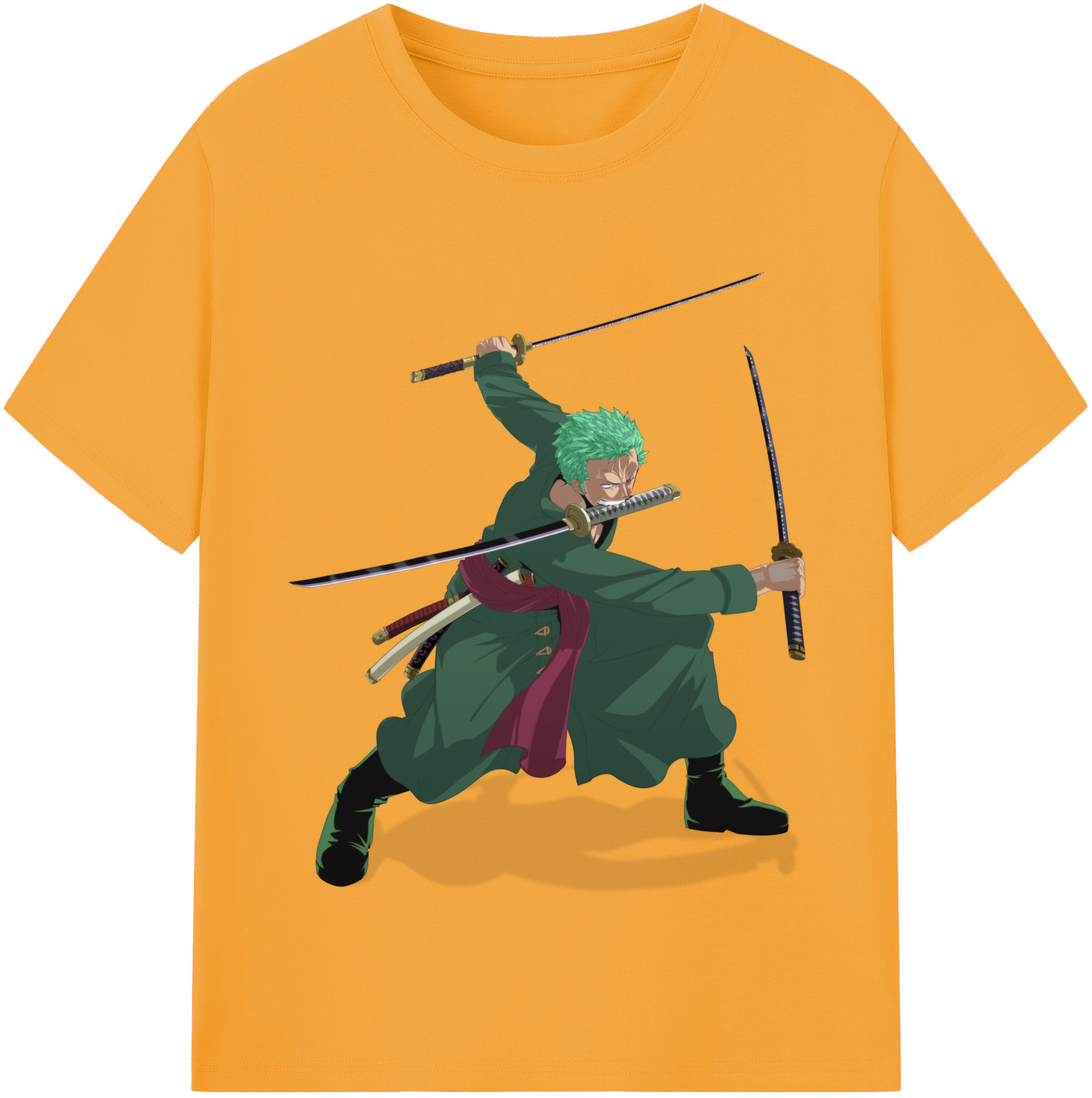 ワンピース ロロノア・ゾロ ONE PIECE Roronoa Zoro レディースカジュアルプリントTシャツ（綿100％）