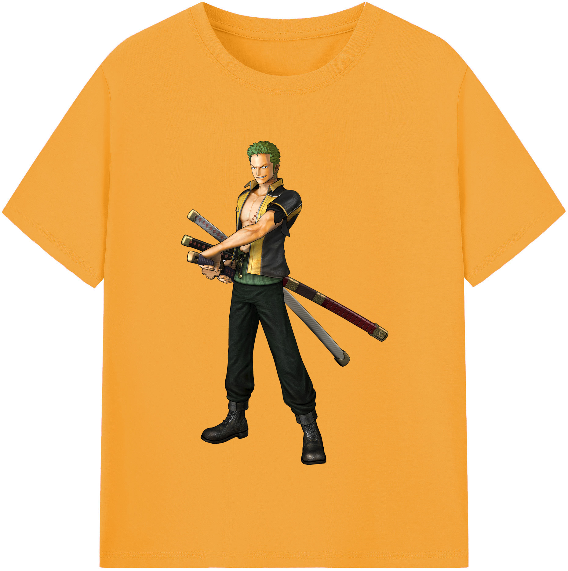 ワンピース ロロノア・ゾロ ONE PIECE Roronoa Zoro レディースカジュアルプリントTシャツ（綿100％）