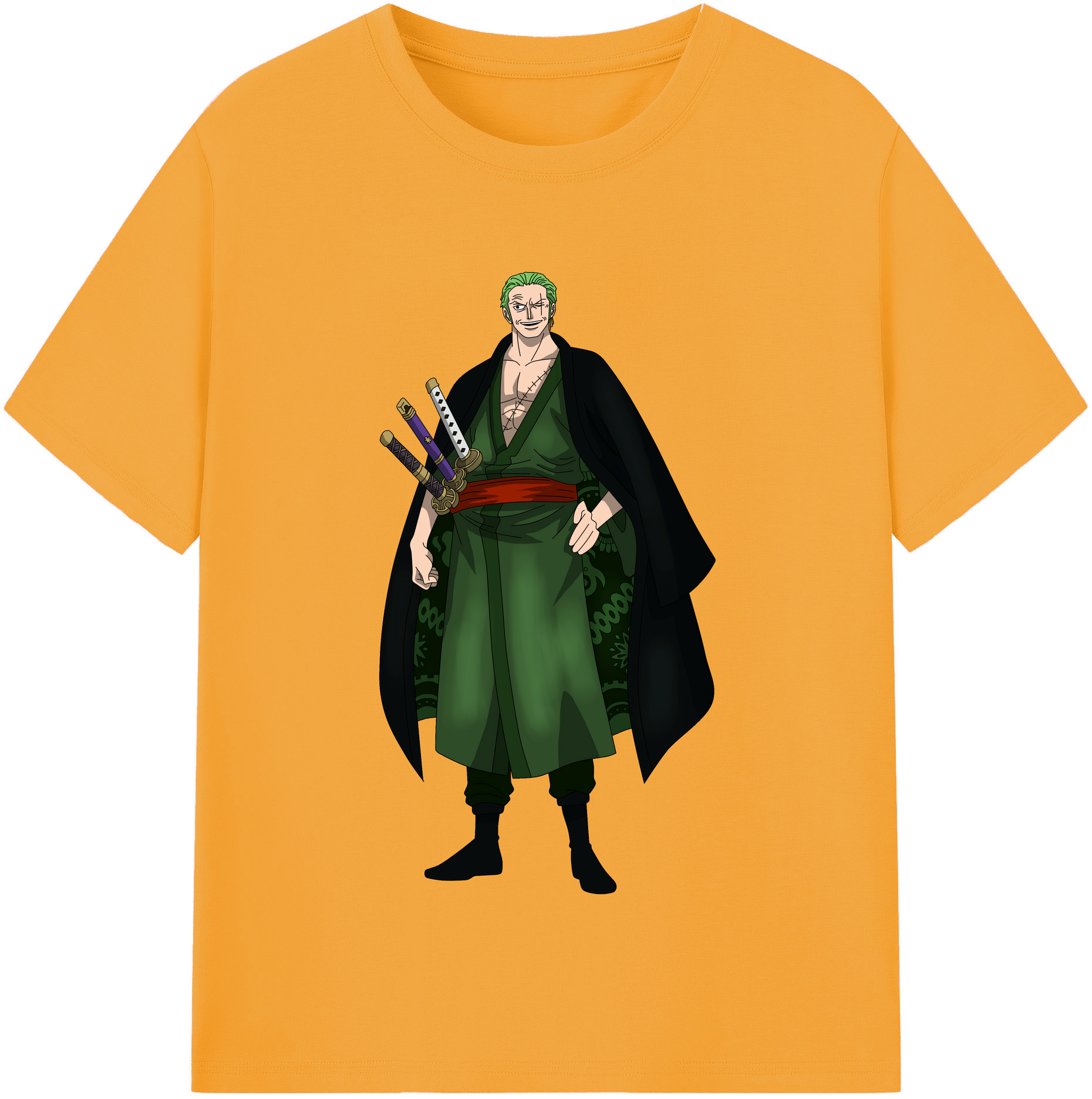 ワンピース ロロノア・ゾロ ONE PIECE Roronoa Zoro レディースカジュアルプリントTシャツ（綿100％）