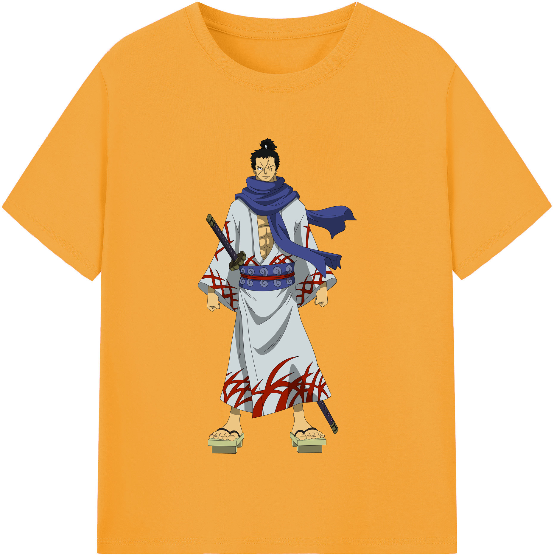 ワンピース ロロノア・ゾロ ONE PIECE Roronoa Zoro レディースカジュアルプリントTシャツ（綿100％）