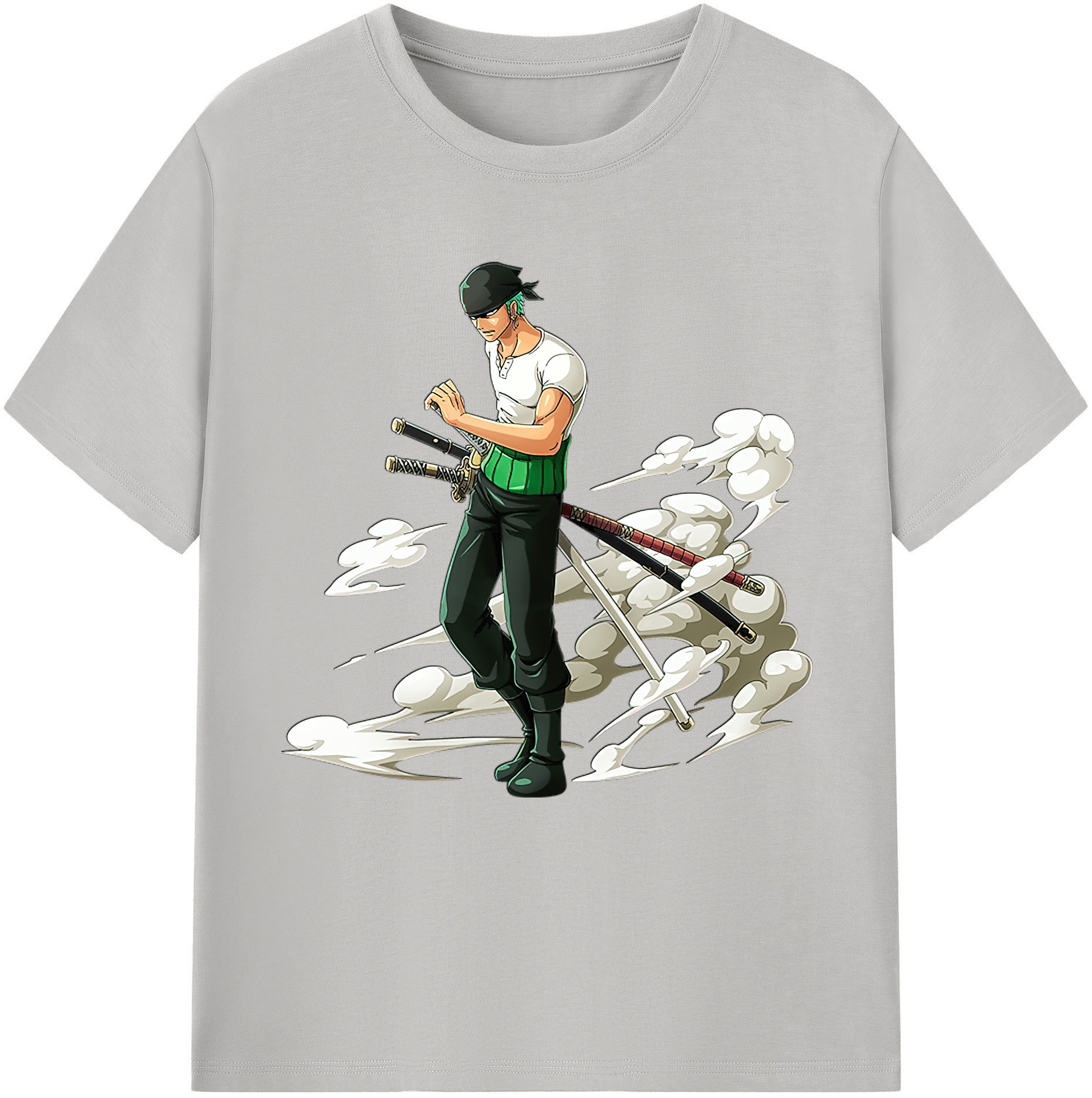 ワンピース ロロノア・ゾロ ONE PIECE Roronoa Zoro レディースカジュアルプリントTシャツ（綿100％）